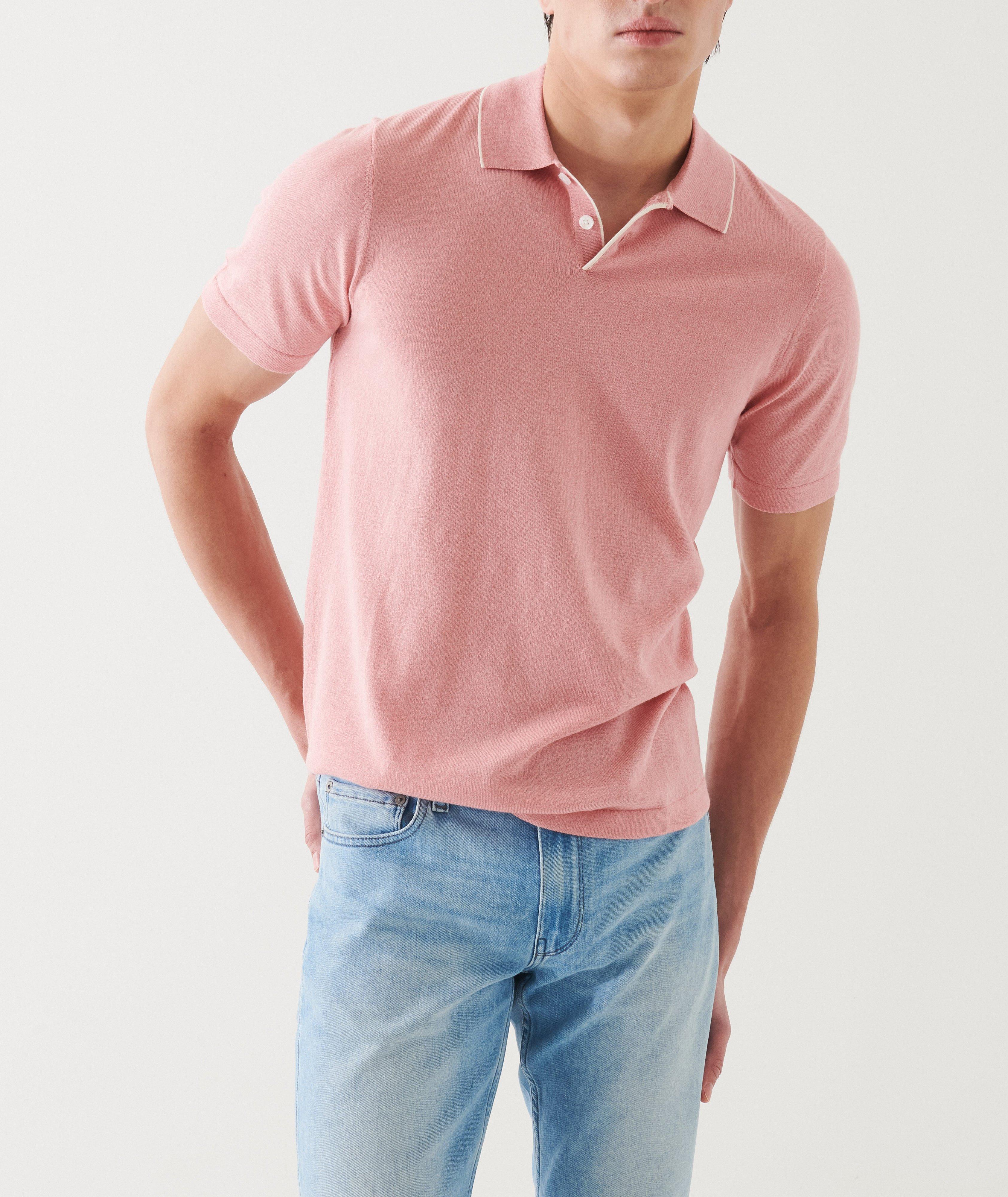 Cotton-Blend Tipped Polo image 5