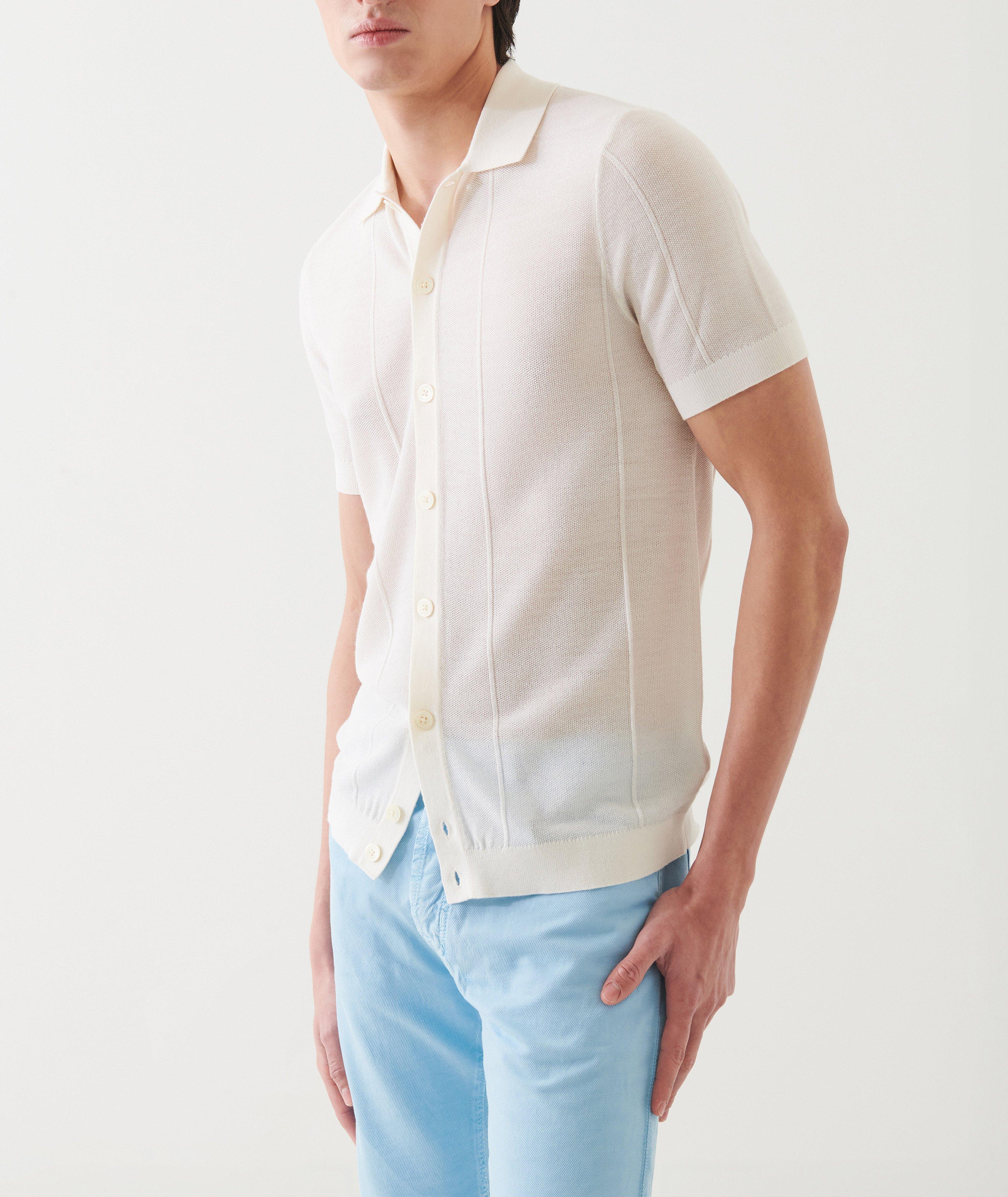 Chemise en tricot de laine mérinos et de soie image 2