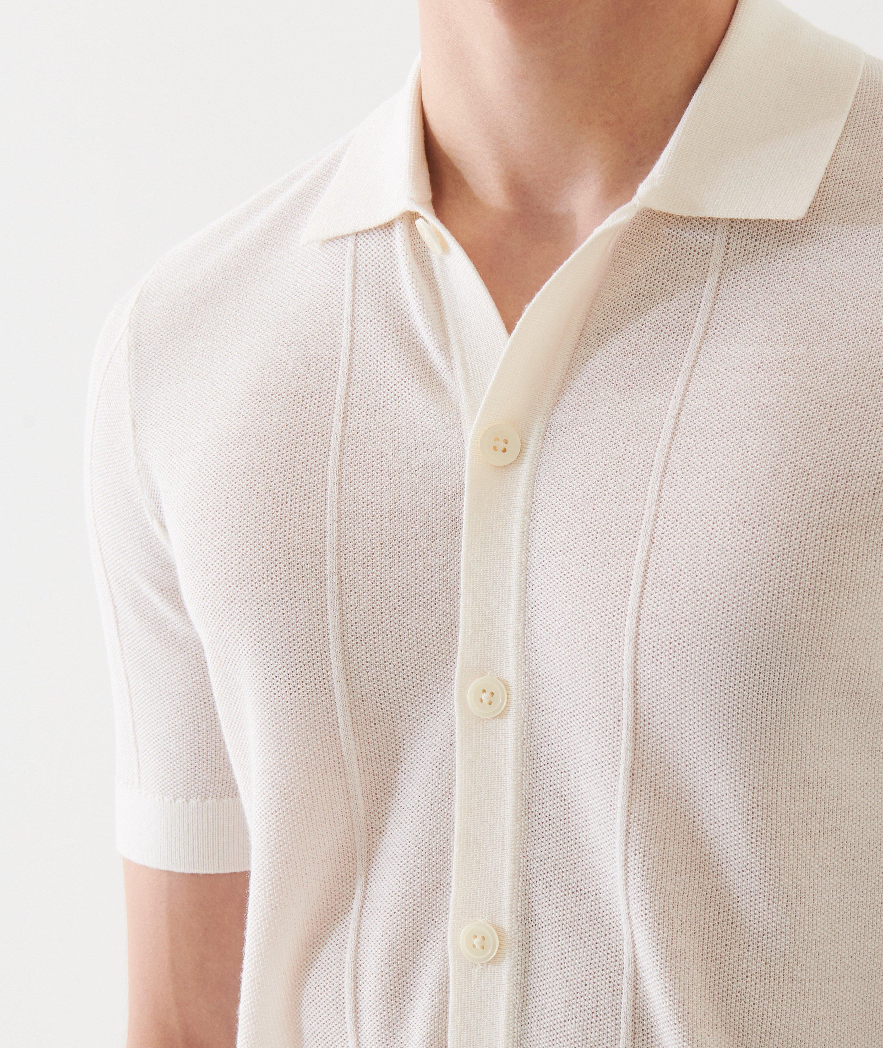 Chemise en tricot de laine mérinos et de soie image 3