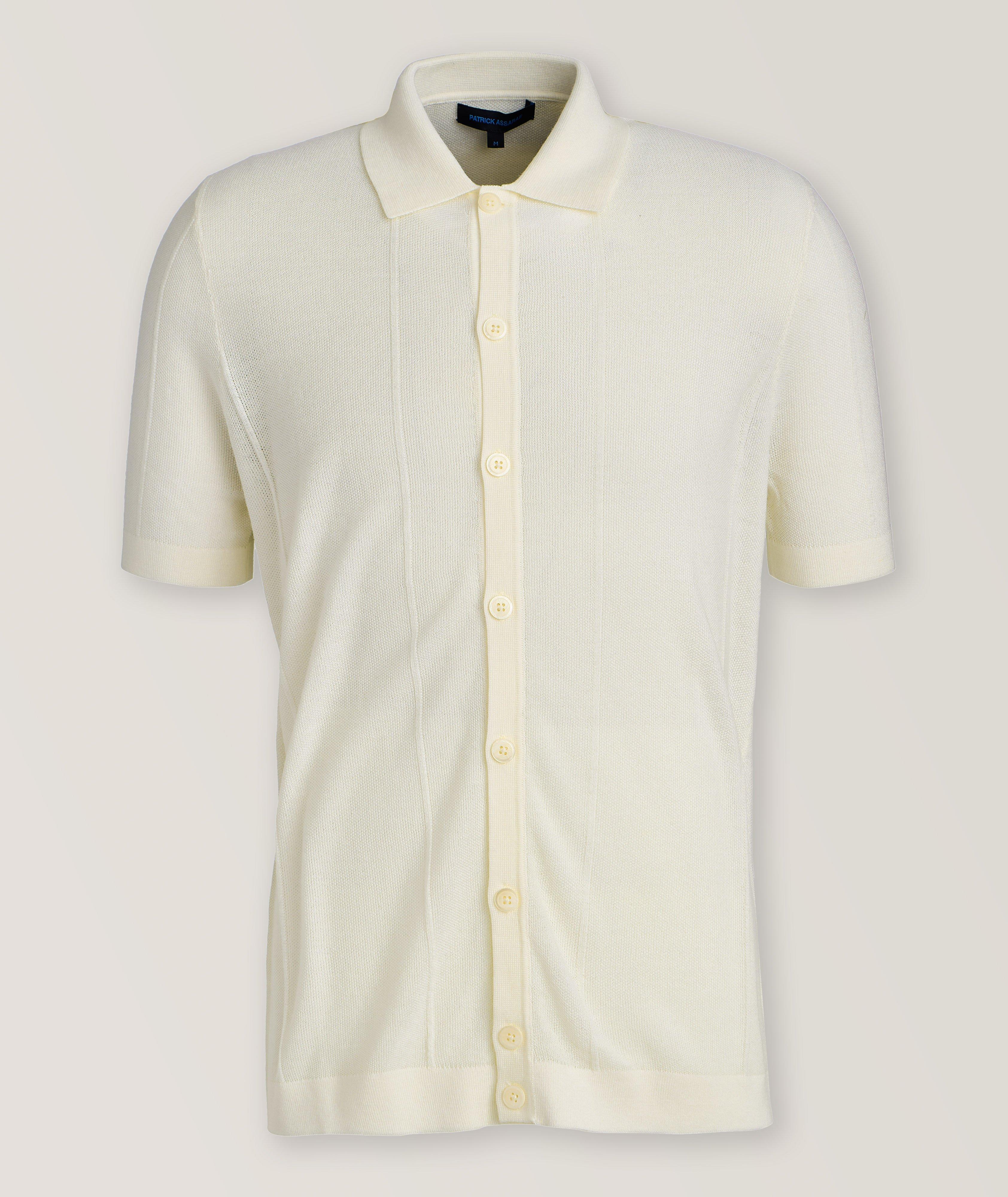 Chemise en tricot de laine mérinos et de soie image 0