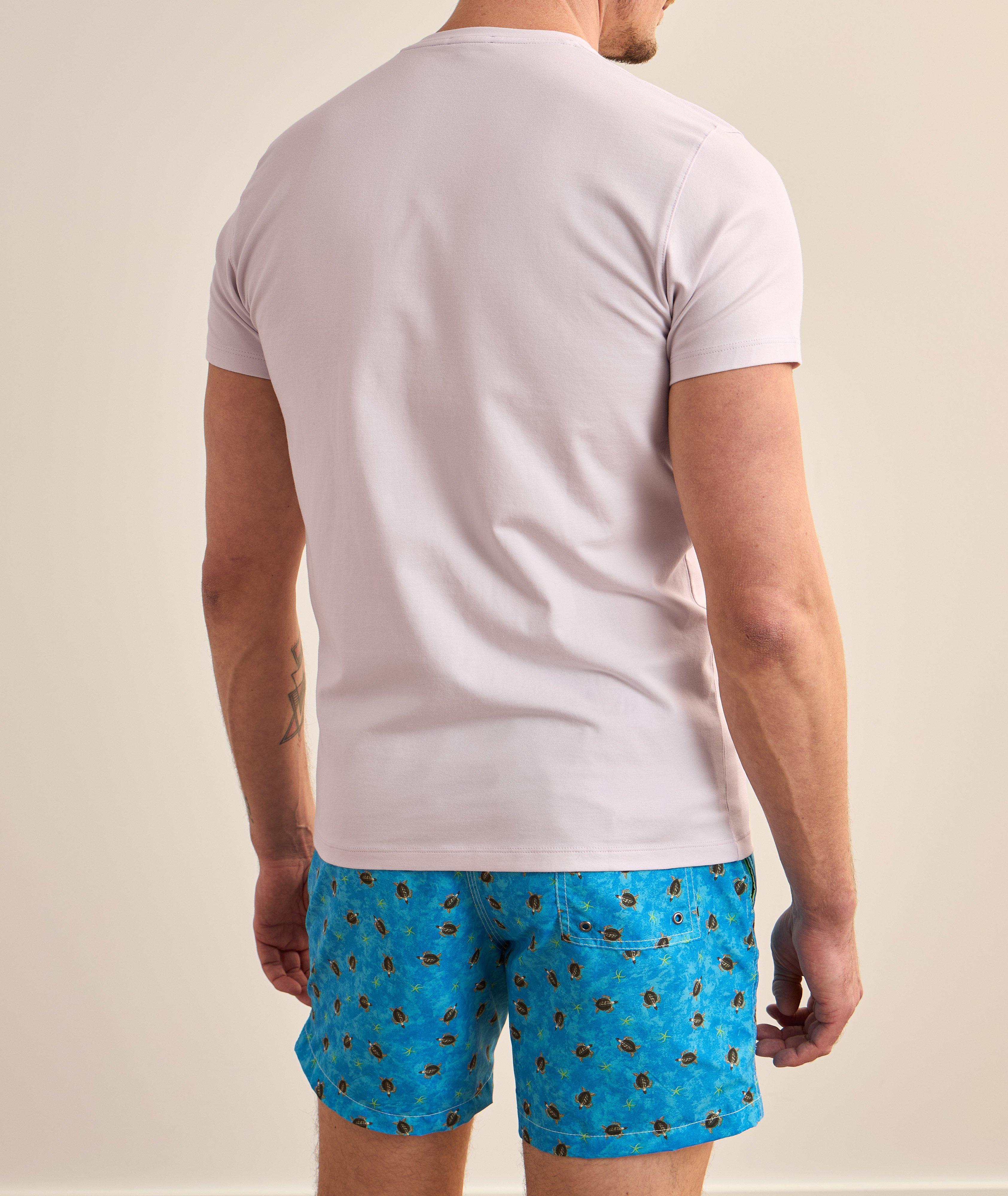 Pima Stretch-Cotton V-Neck T-Shirt image 2