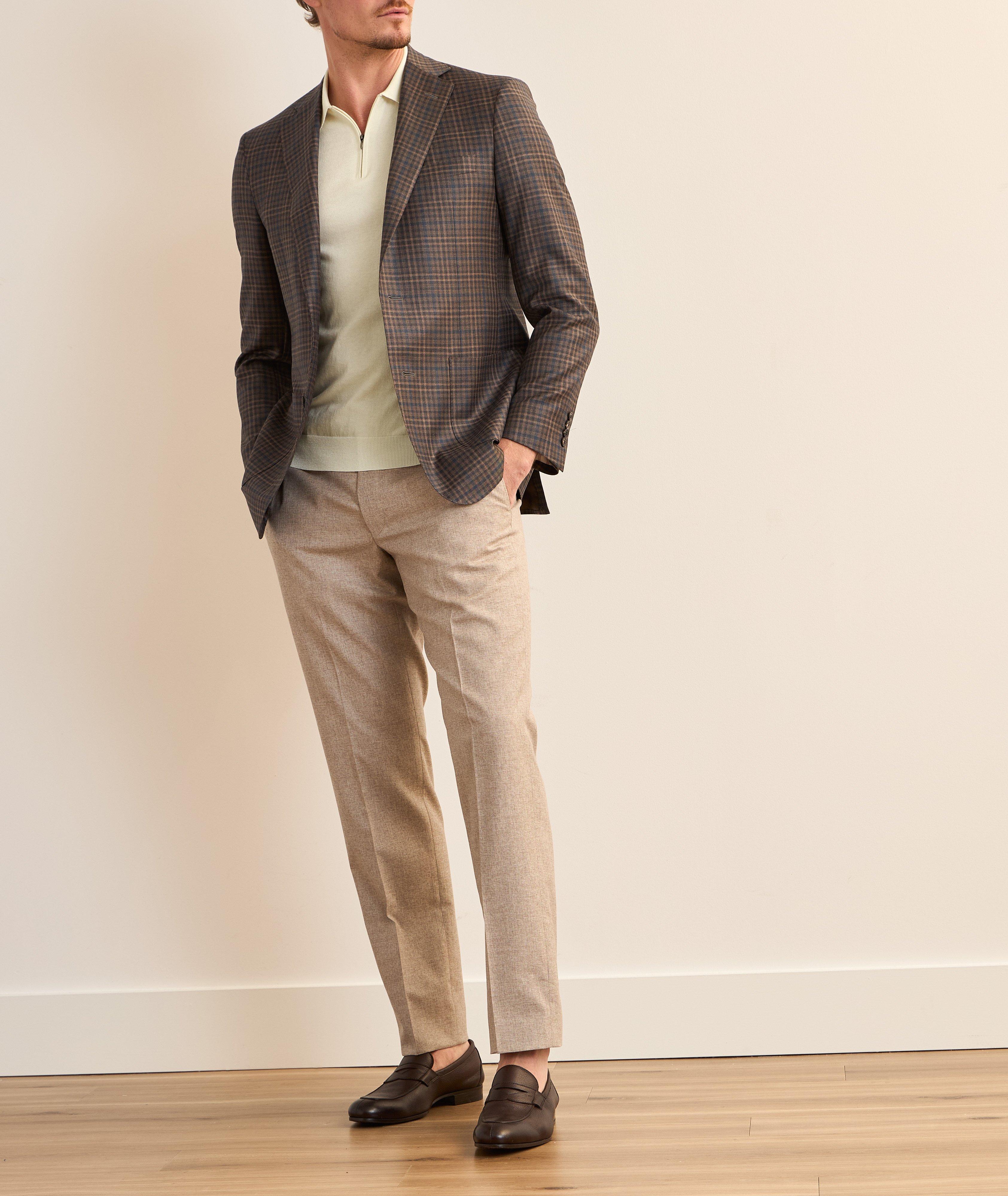 Cotton-Blend Quarter-Zip Polo    image 4