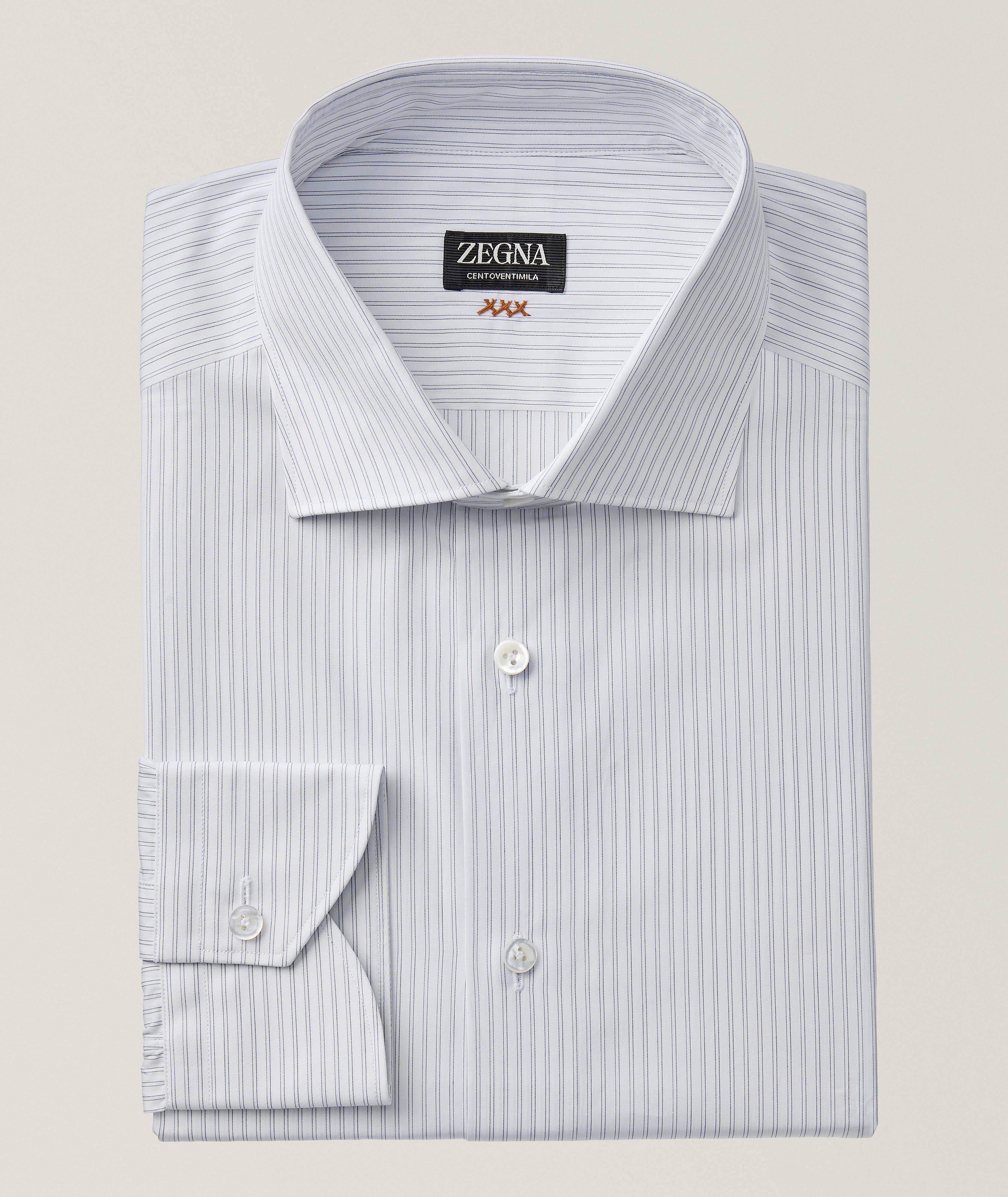 Striped Centroventimilia Cotton Dress Shirt image 0