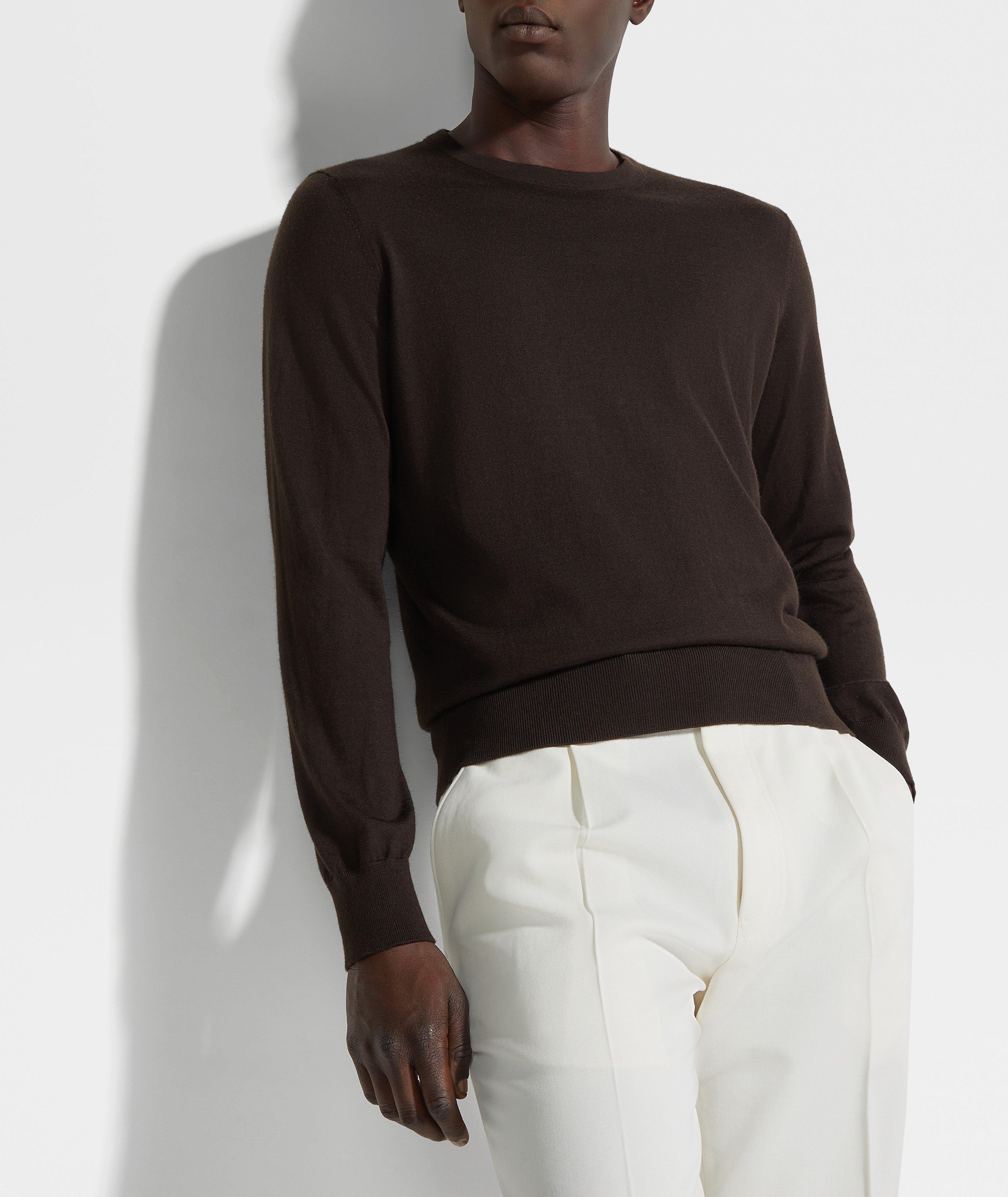 Cashmere-Silk Cashseta Crewneck image 4