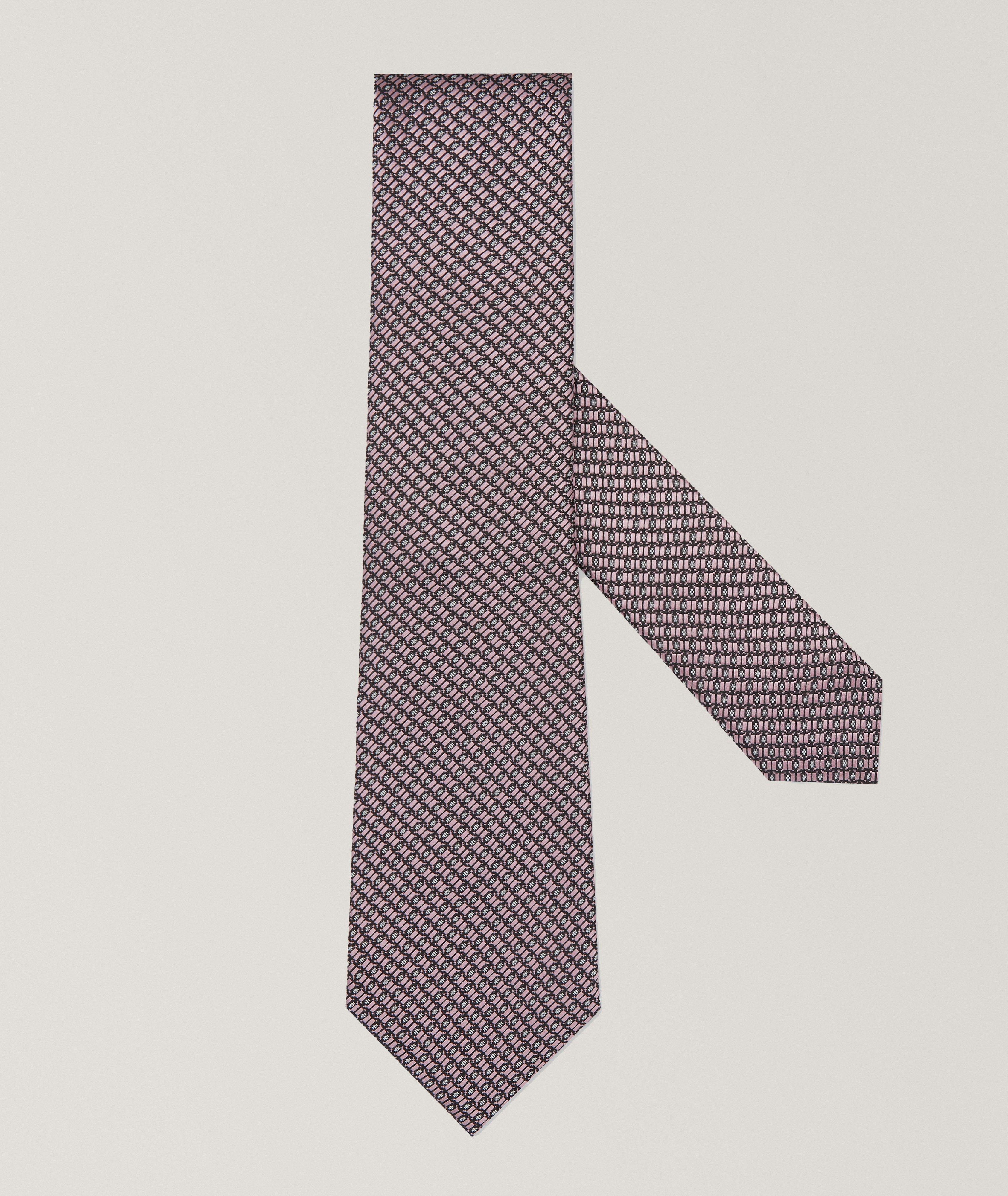 Couture Diagonal Weave Silk Tie image 0