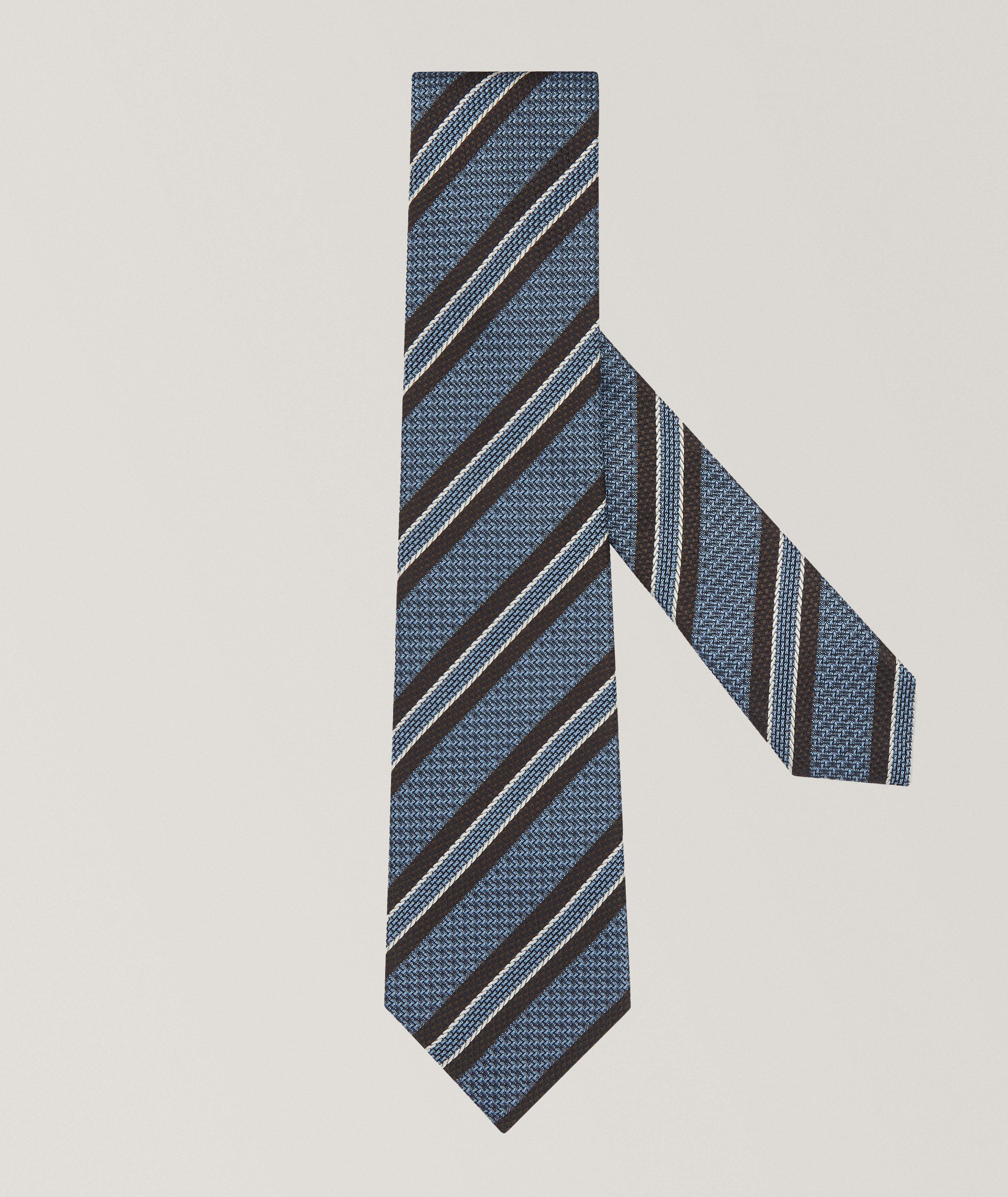 Couture Striped Silk Tie image 0