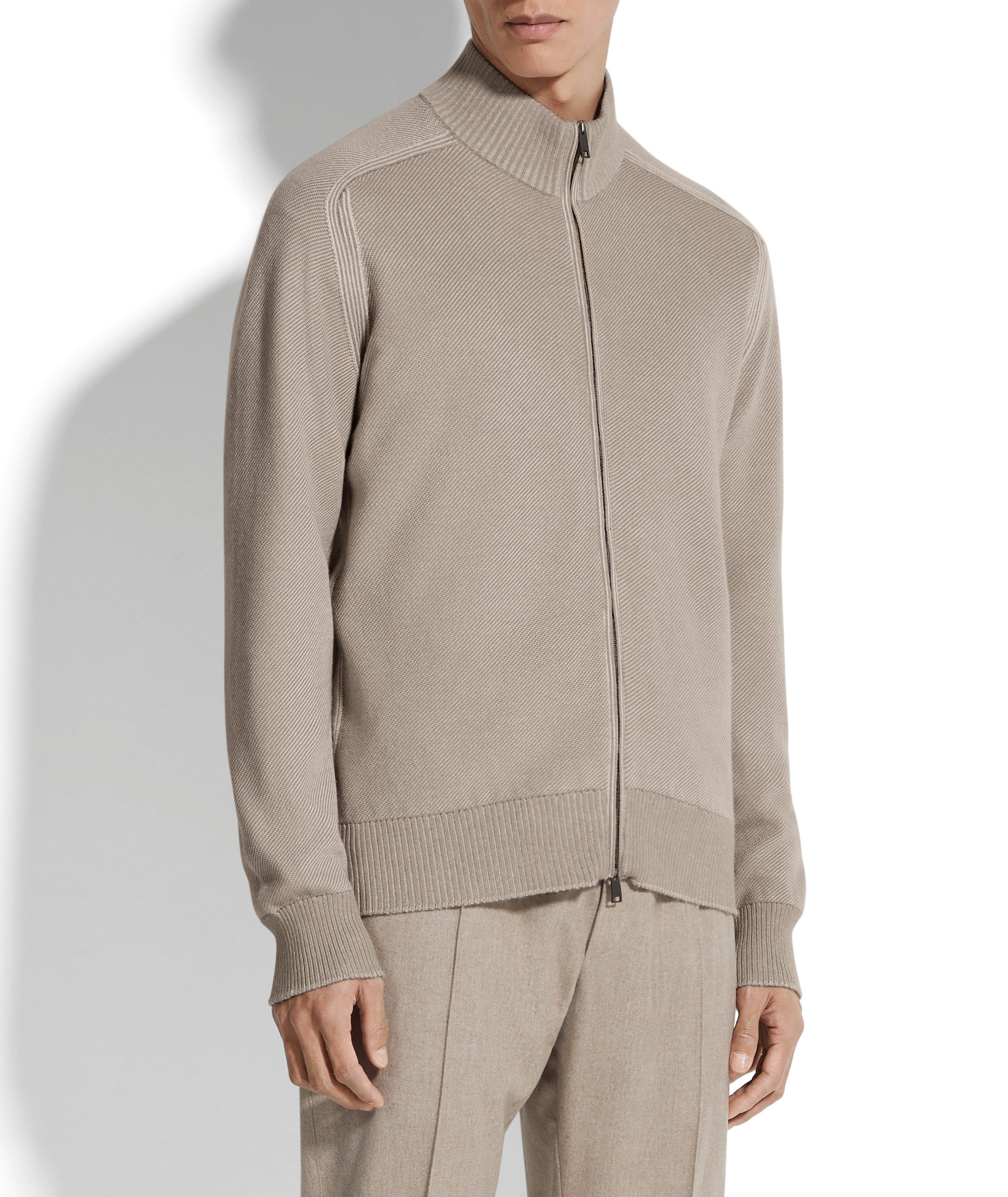 Cashmere-Silk Cashseta Full Zip Cardigan image 1