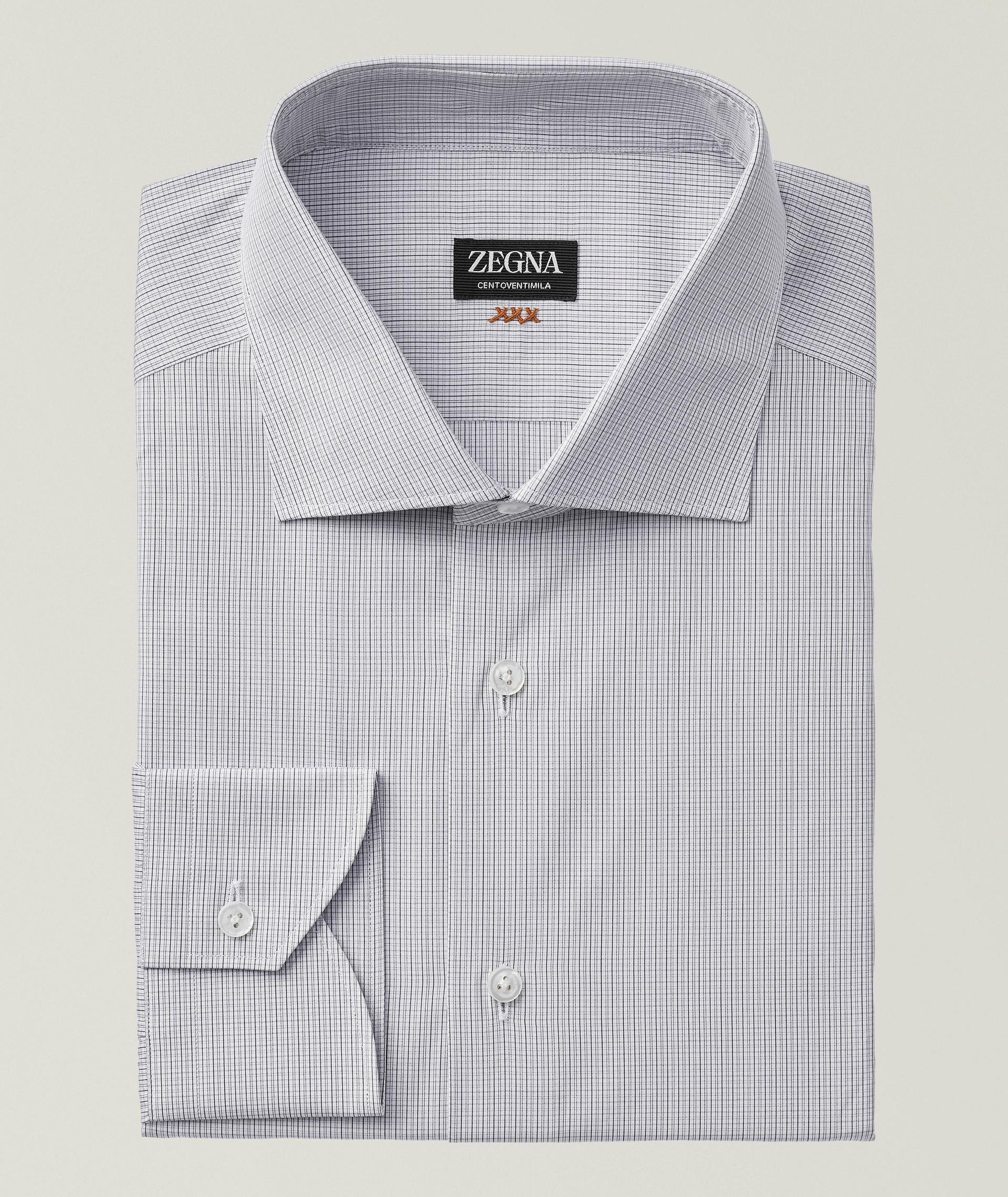 Chemise habillée en coton Centoventimila à motif quadrillé image 0