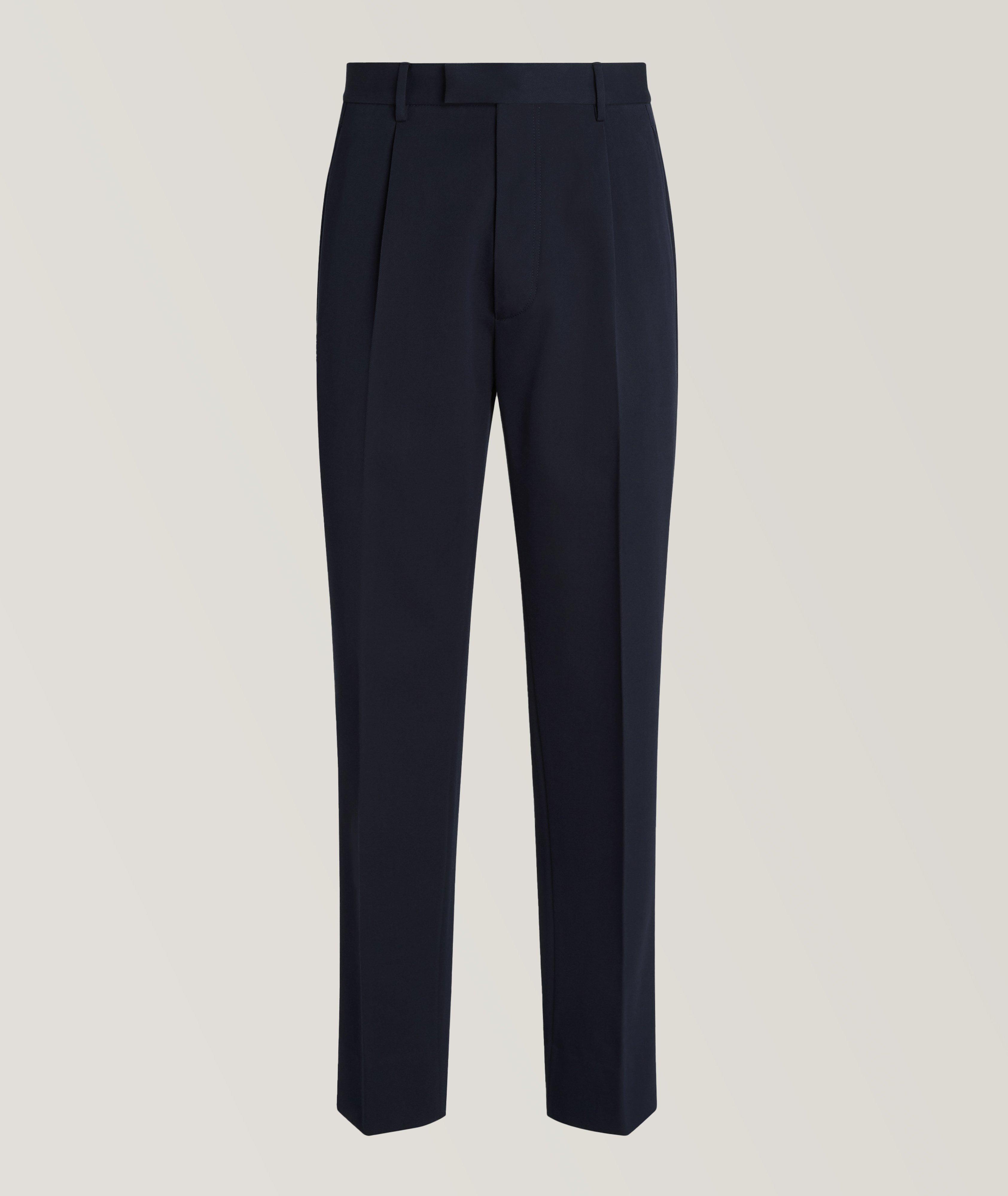 Zegna Pantalon en coton et en laine