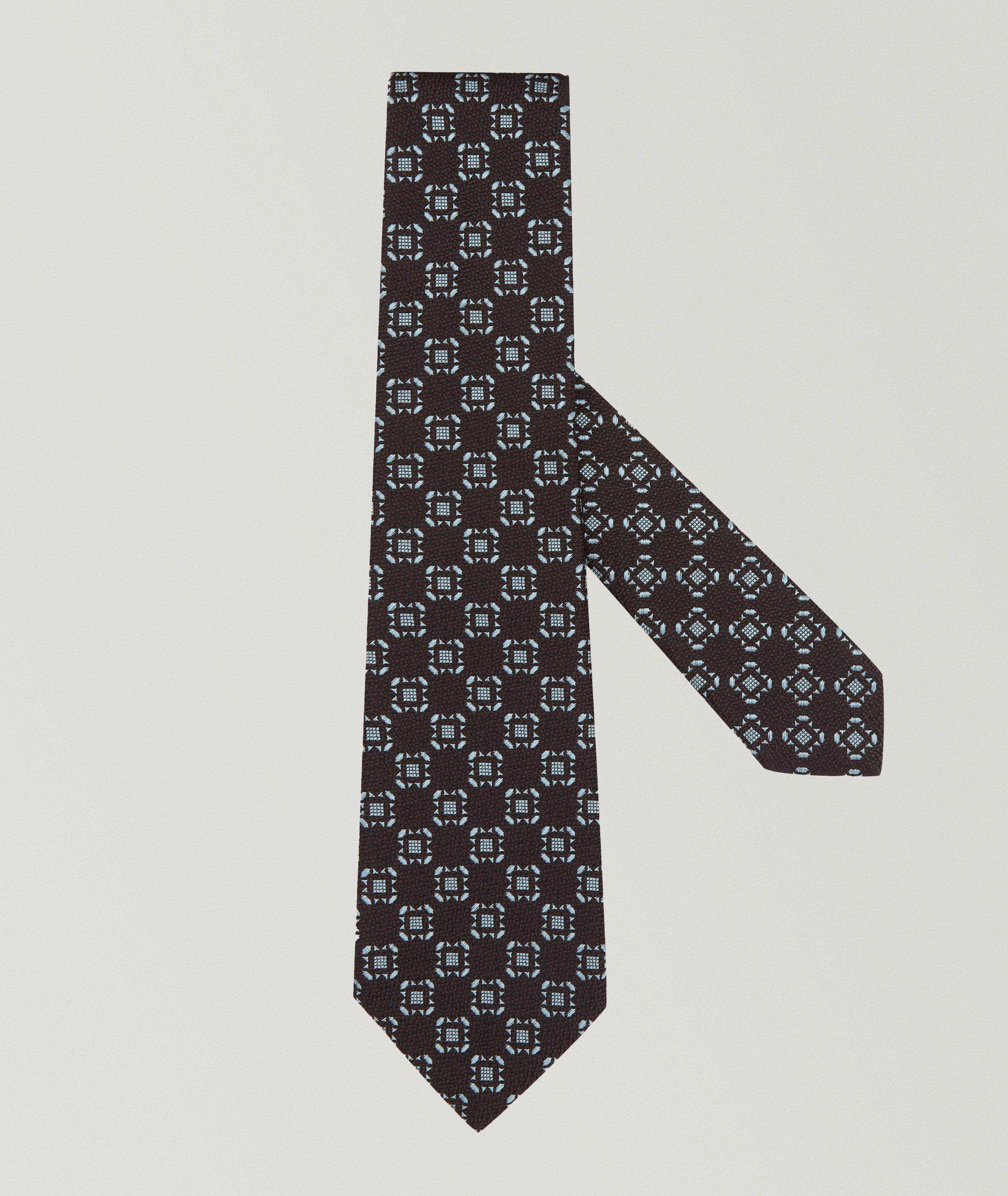 Geometric Silk Tie image 0