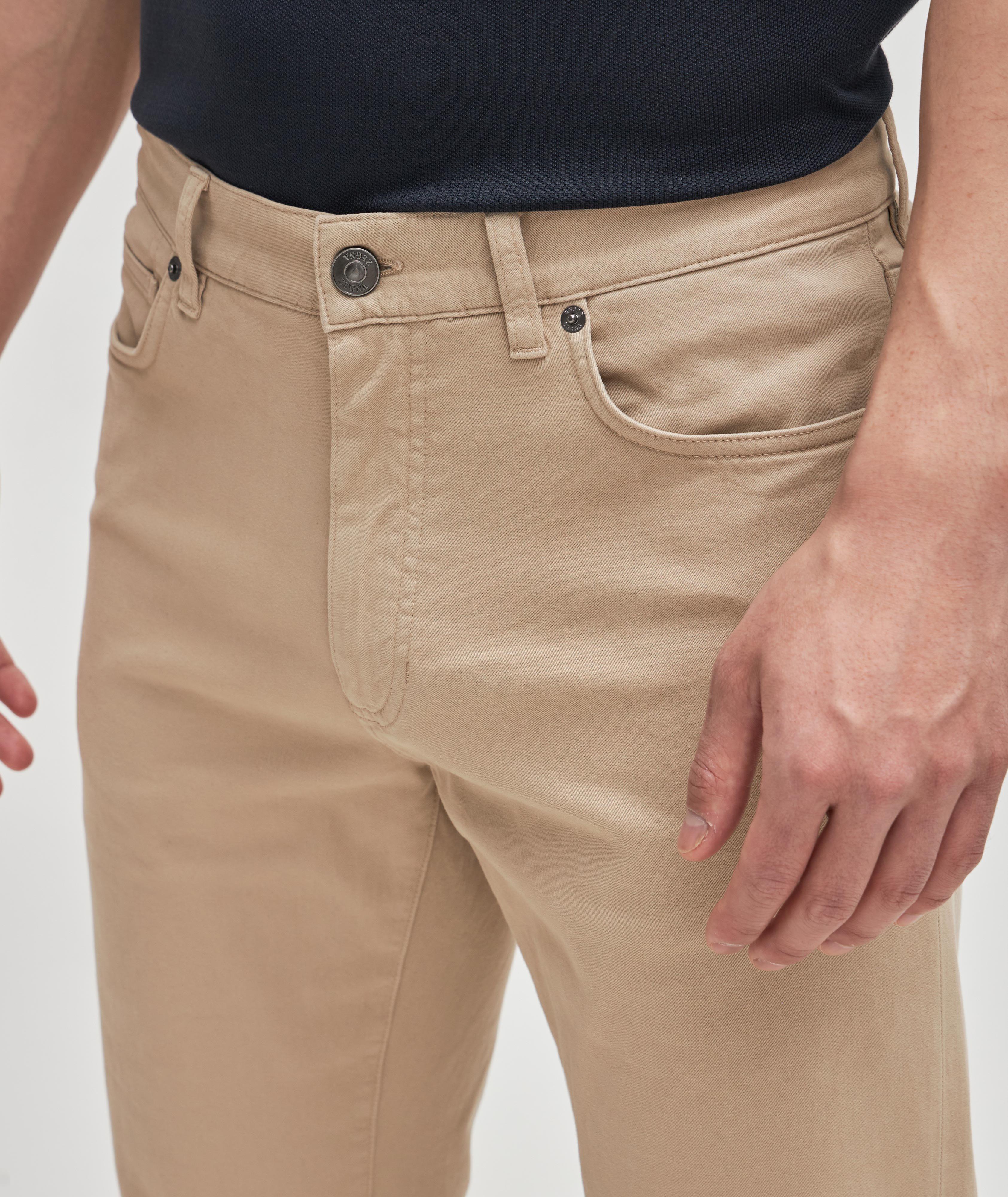 City Stretch-Cotton Five-Pocket Jeans image 3