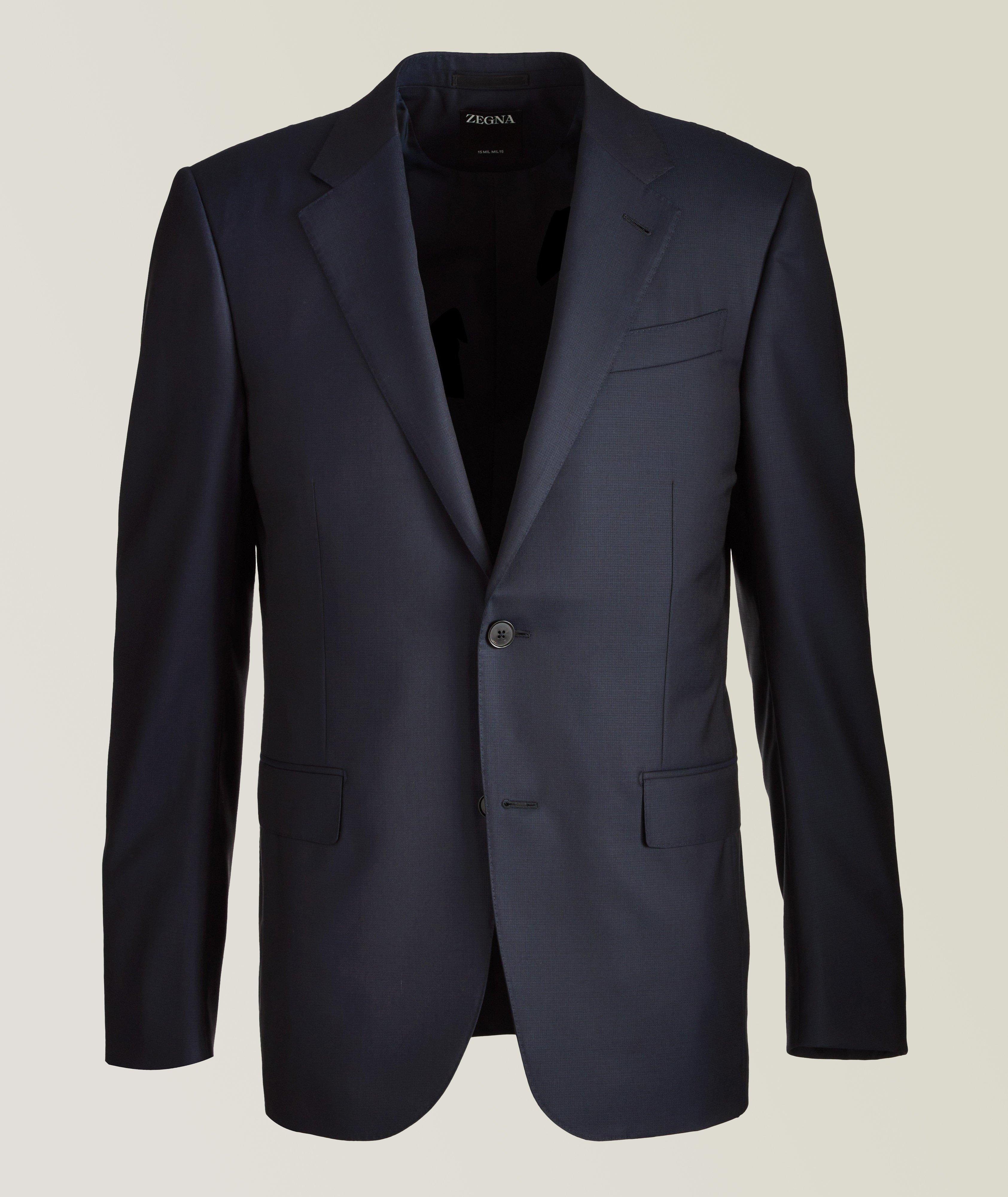 Sartorial Micro-Pattern Wool Suit image 0