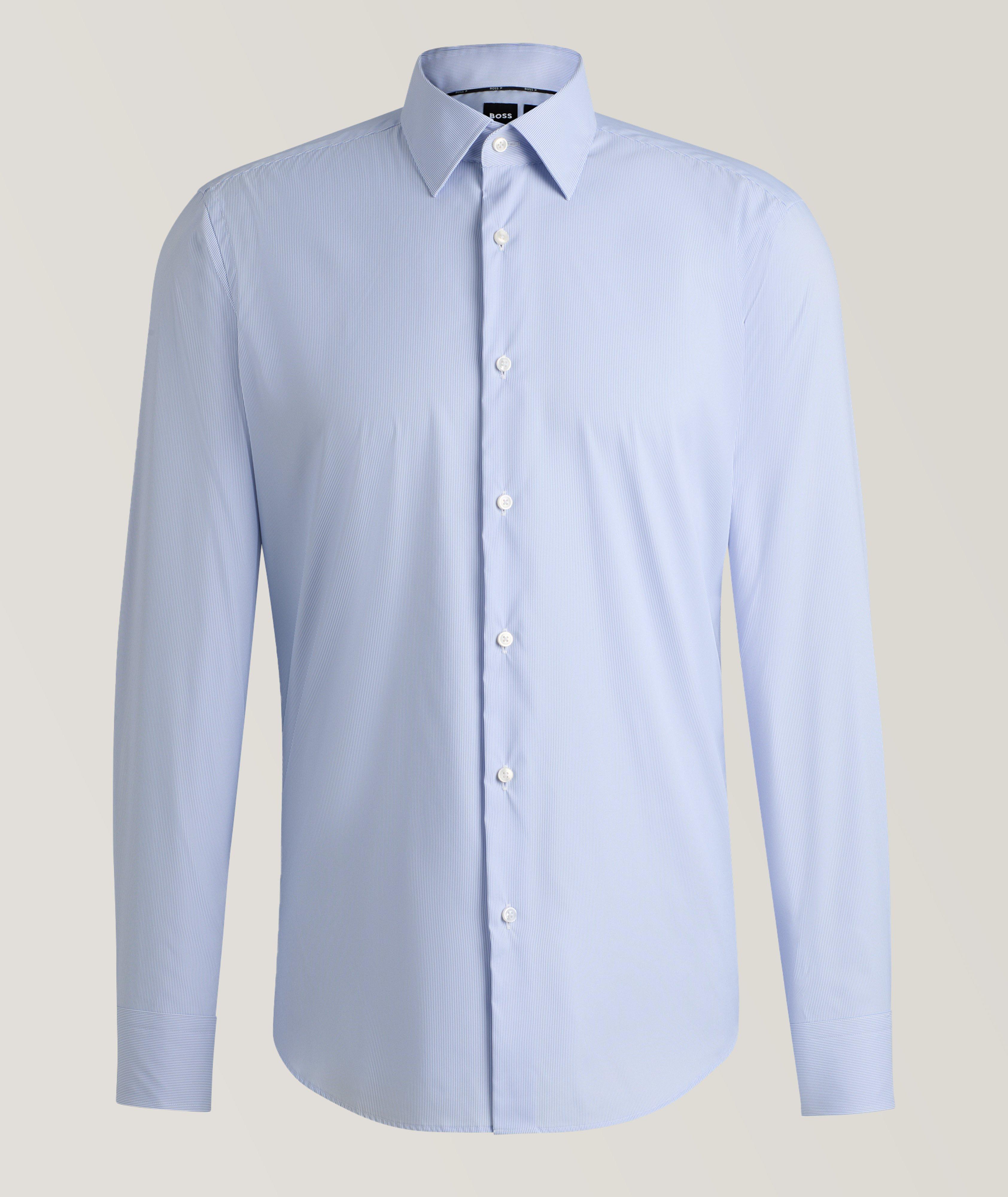 Striped Stain-Repellent Dress Shirt  image 0