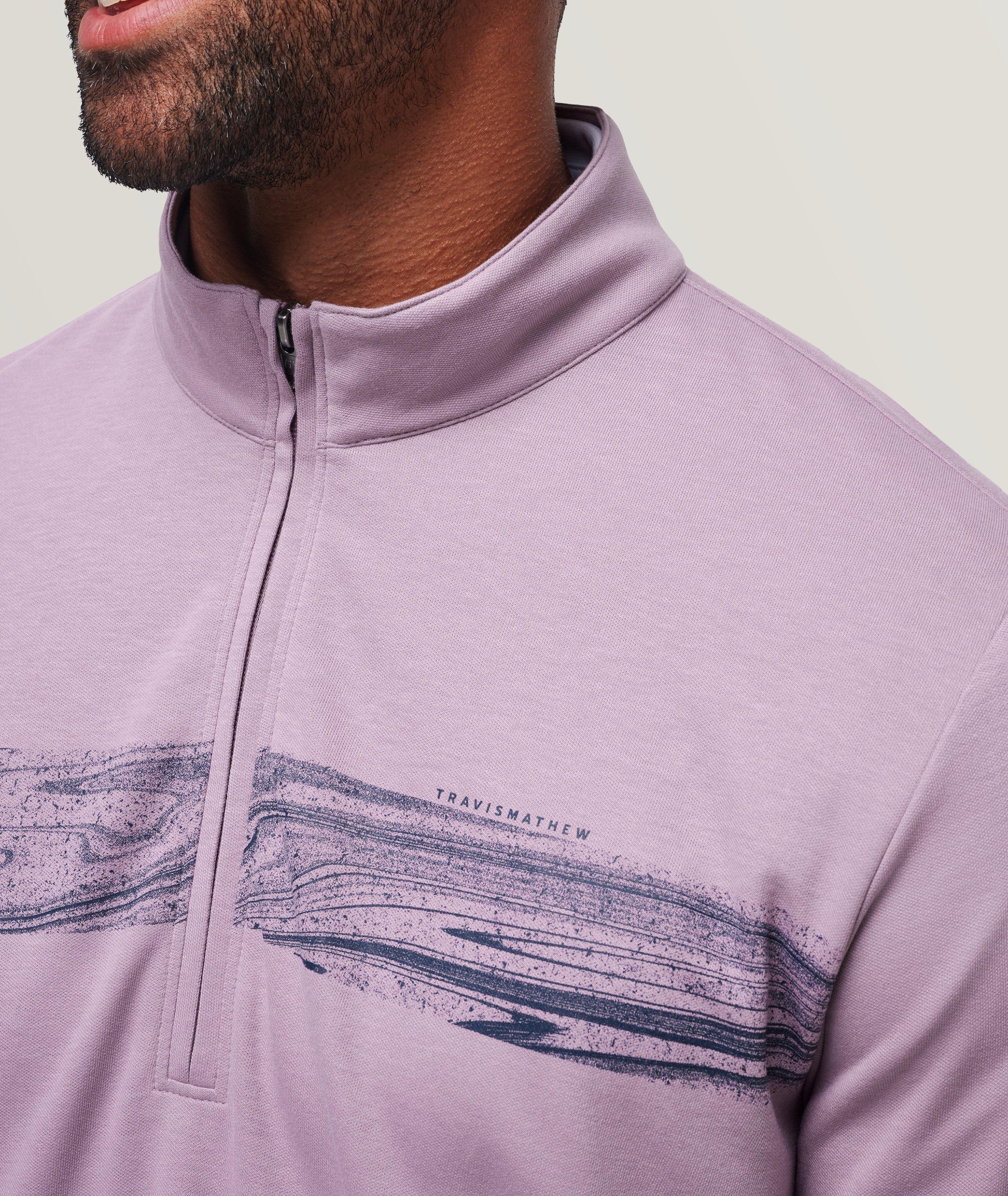 Upgraded Chest Stripe Quarter-Zip Pullover image 2