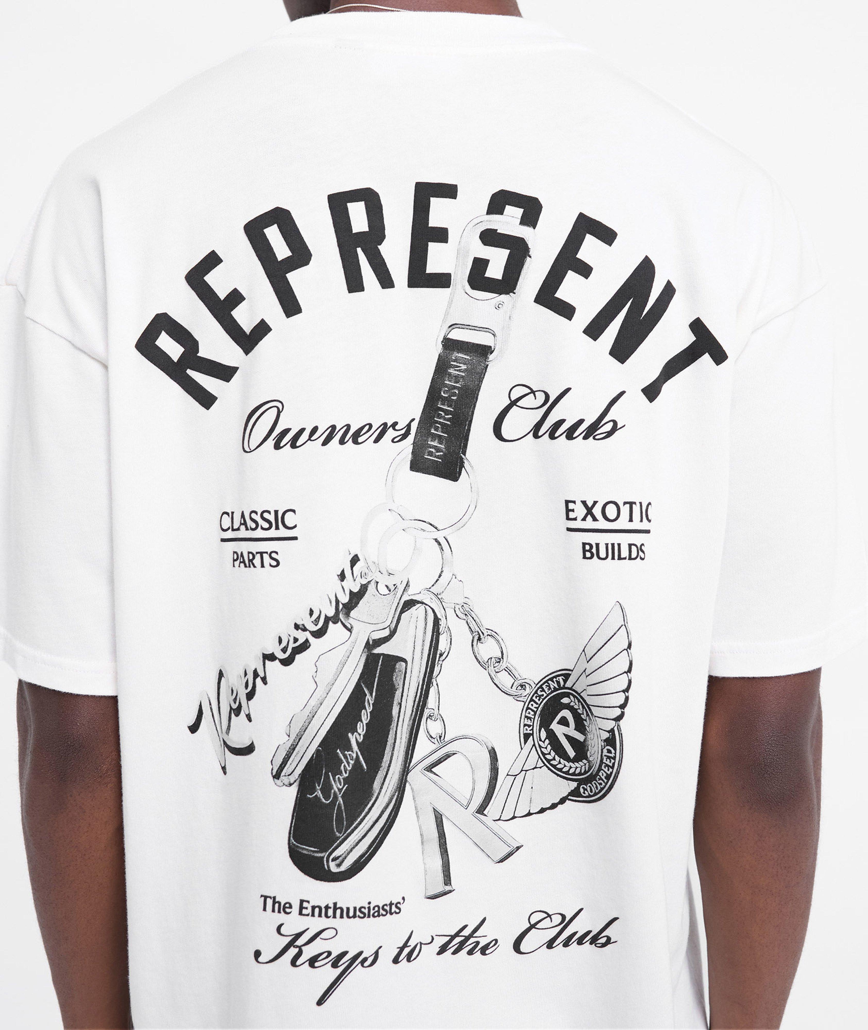 T-shirt en coton à détails graphiques, collection Keys to the Club image 4