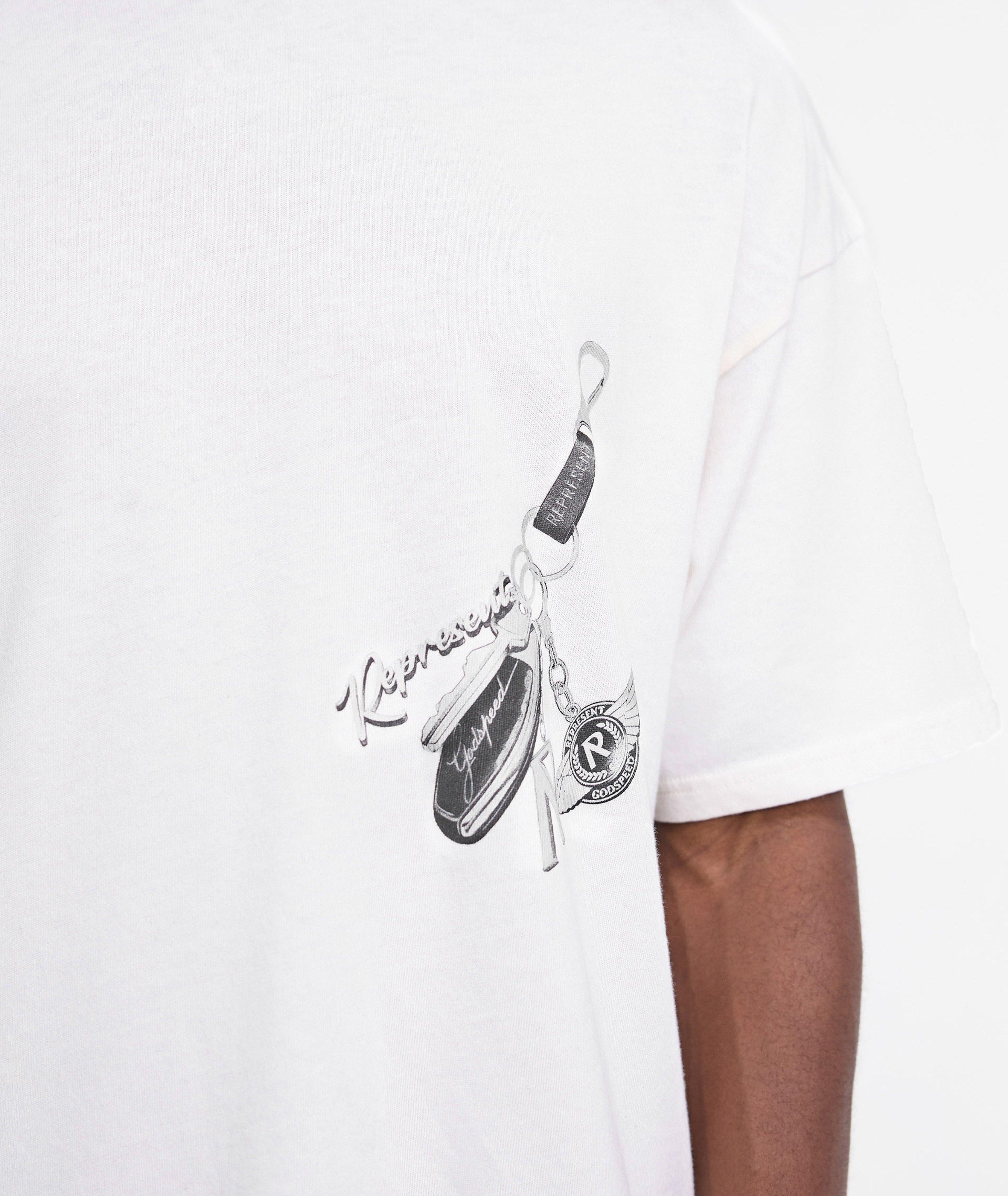 T-shirt en coton à détails graphiques, collection Keys to the Club image 5