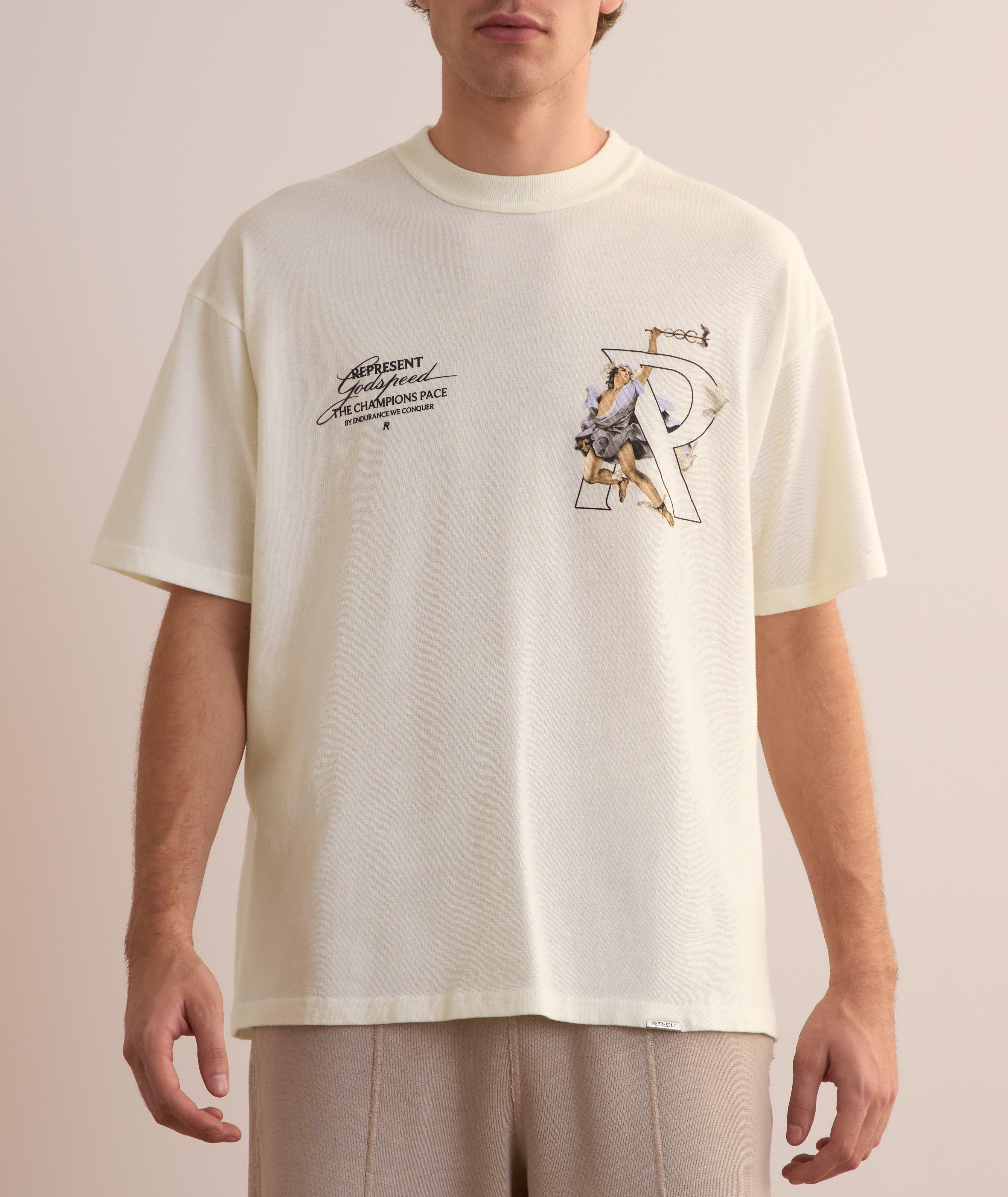 Hermes Graphic Print Cotton T-Shirt image 1