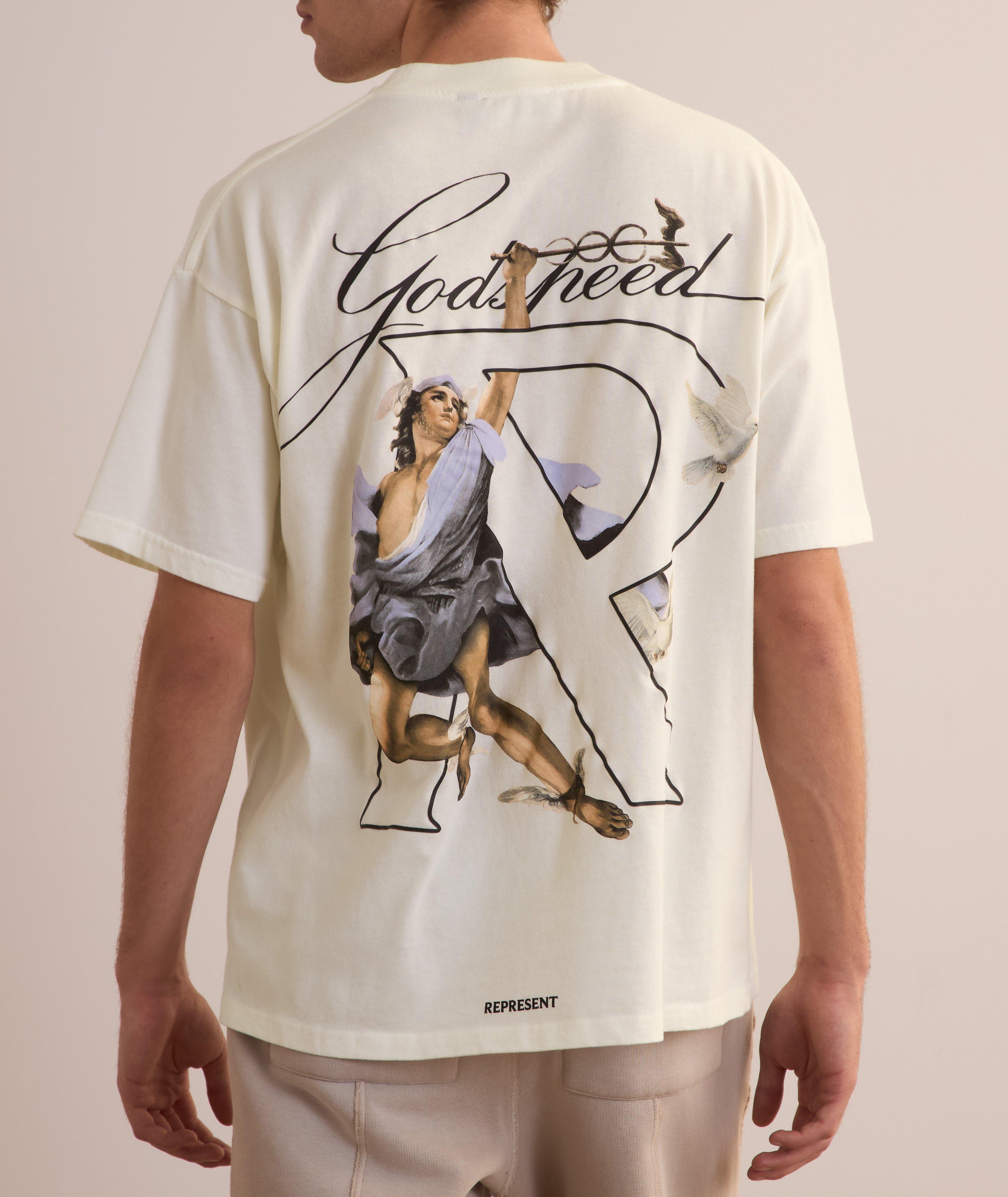 Hermes Graphic Print Cotton T-Shirt image 2