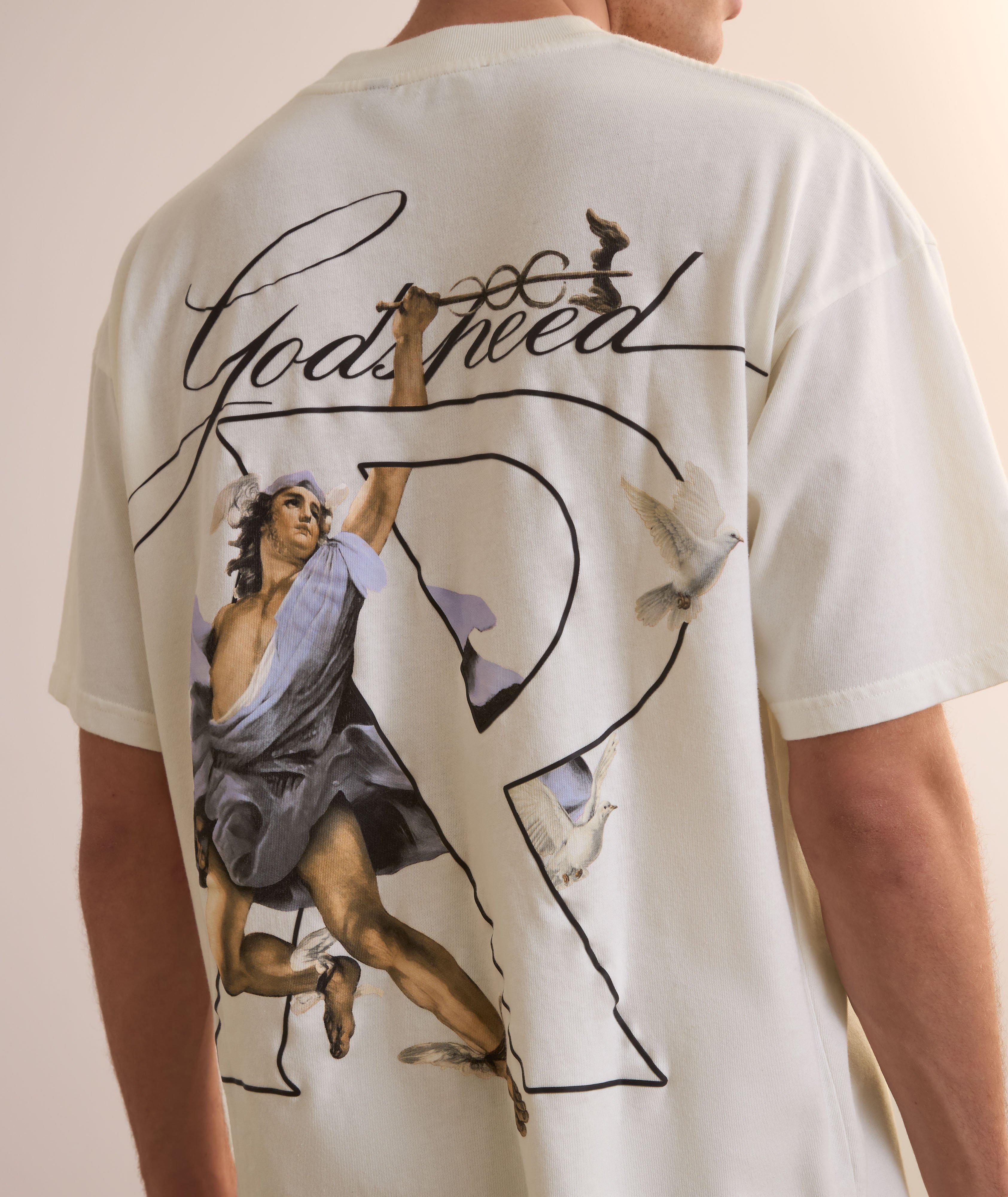 Hermes Graphic Print Cotton T-Shirt image 3