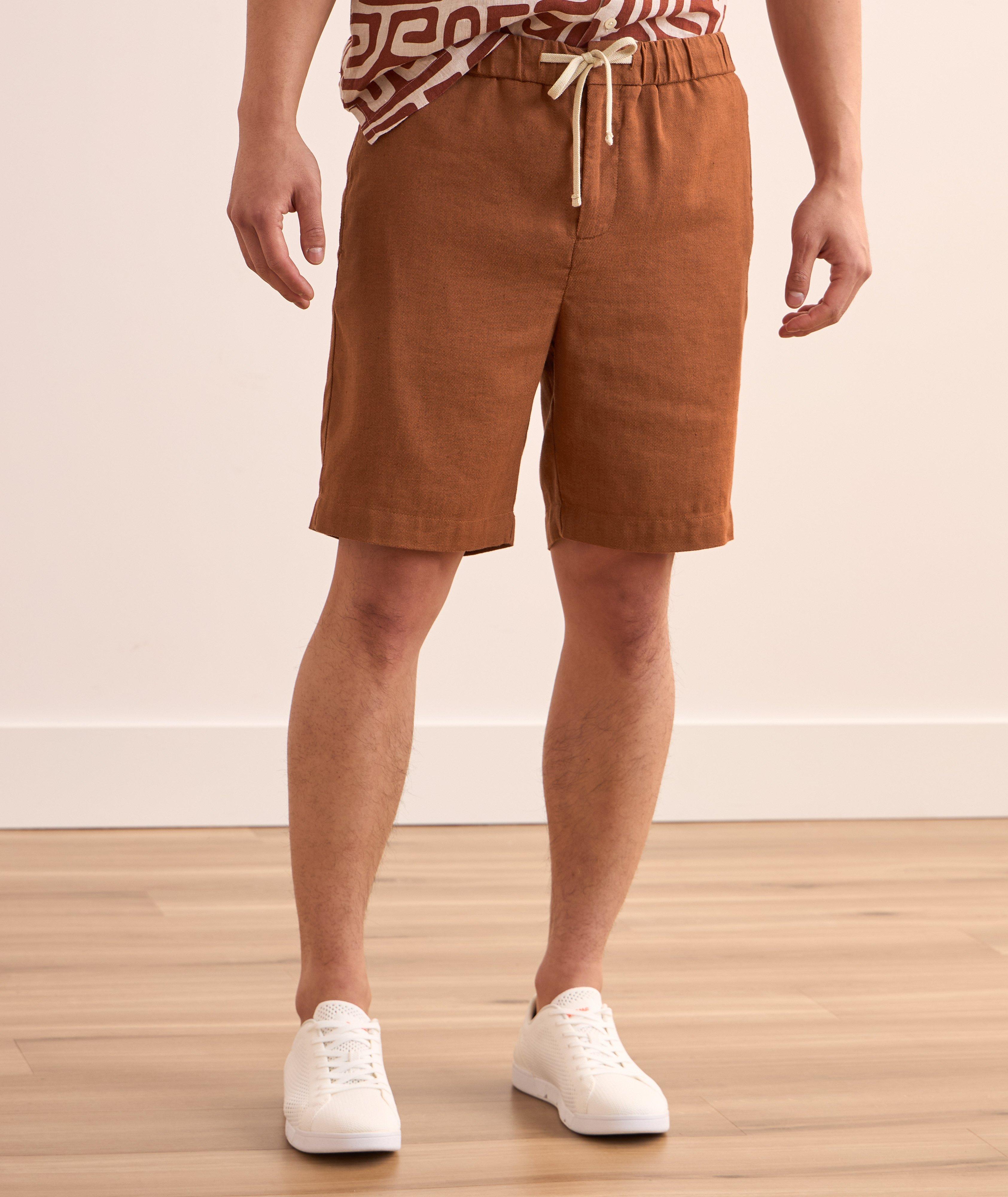 Felipe Twill Linen-Cotton Shorts image 1