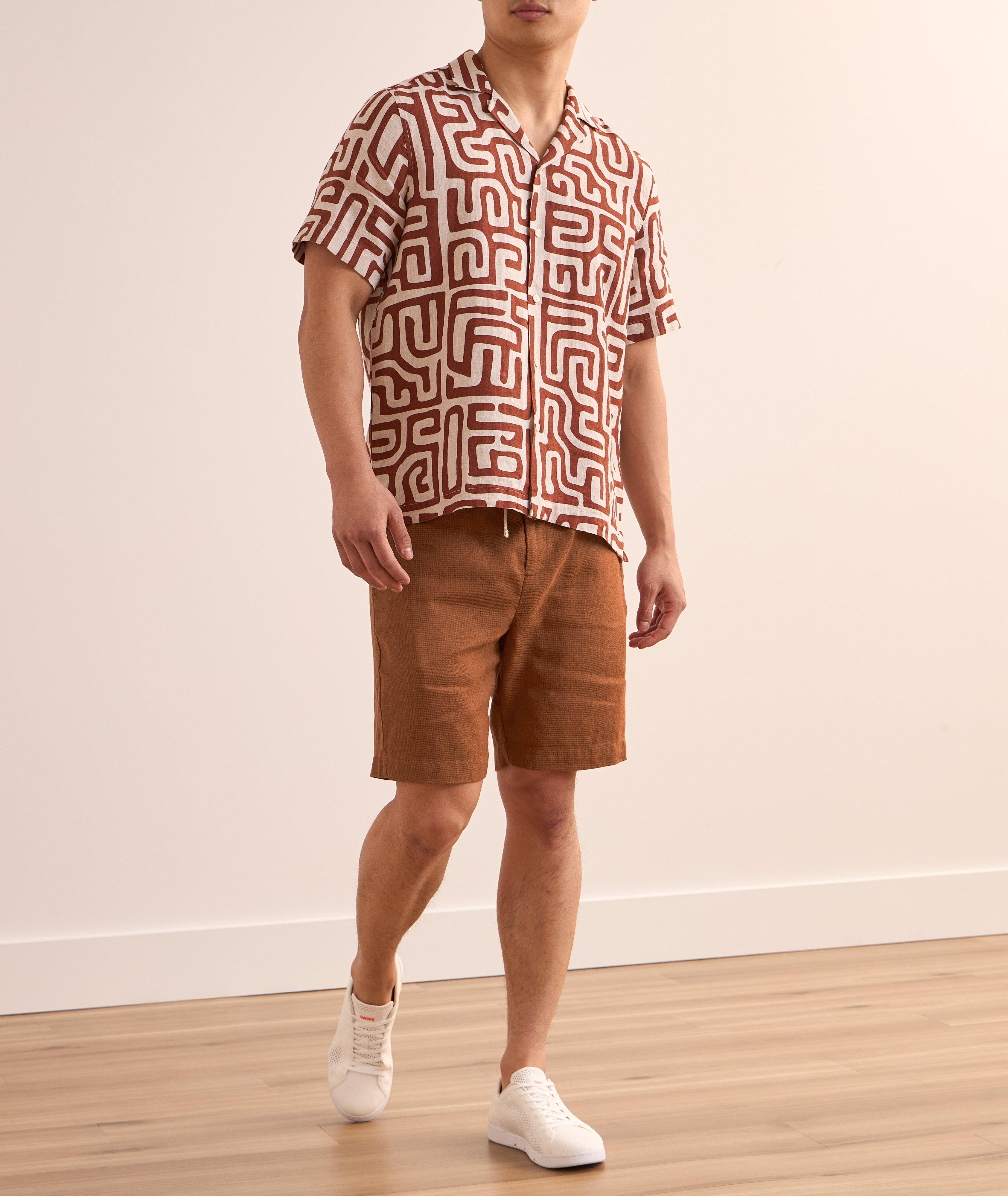 Felipe Twill Linen-Cotton Shorts image 2