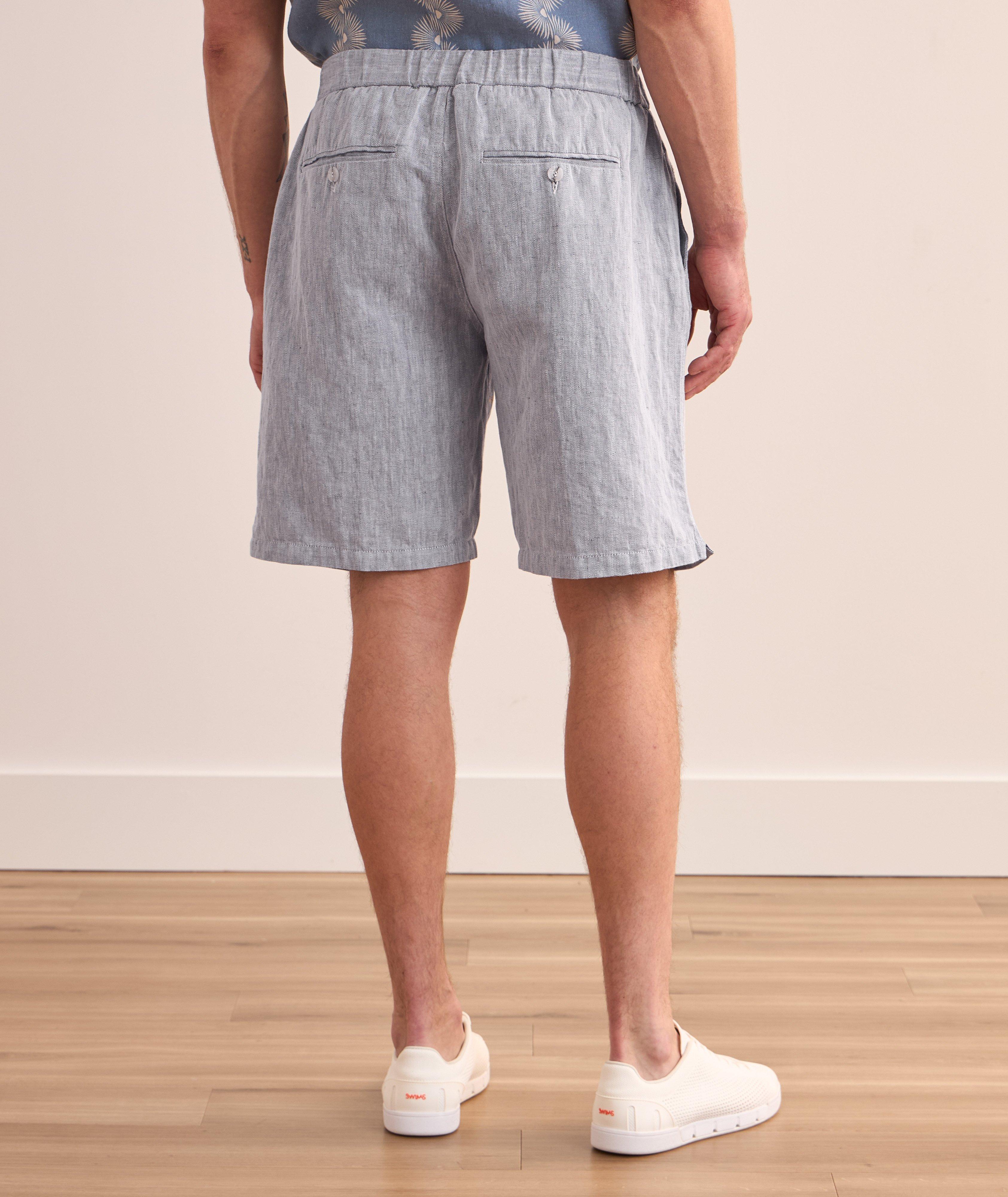 Rui Herringbone Cotton-Linen Blend Shorts image 2