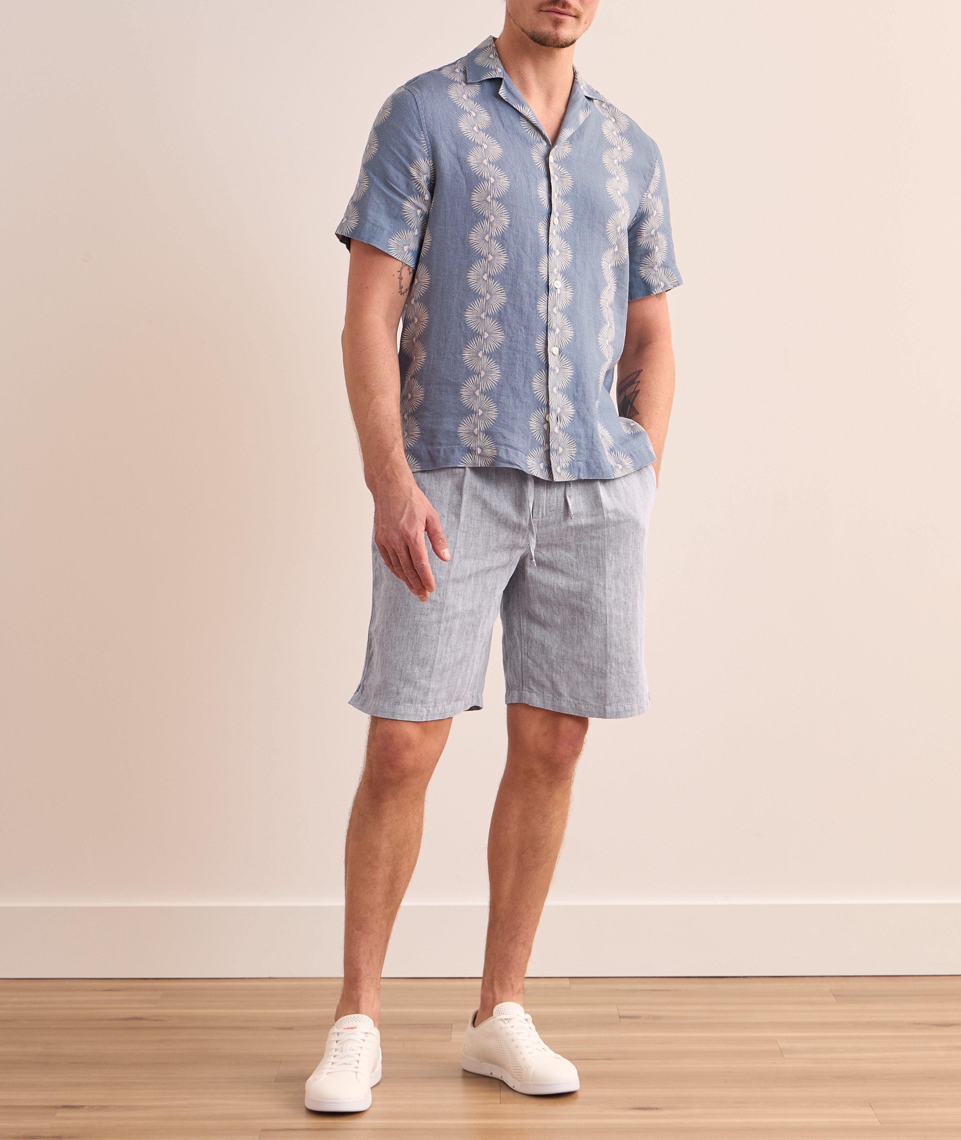 Rui Herringbone Cotton-Linen Blend Shorts image 3