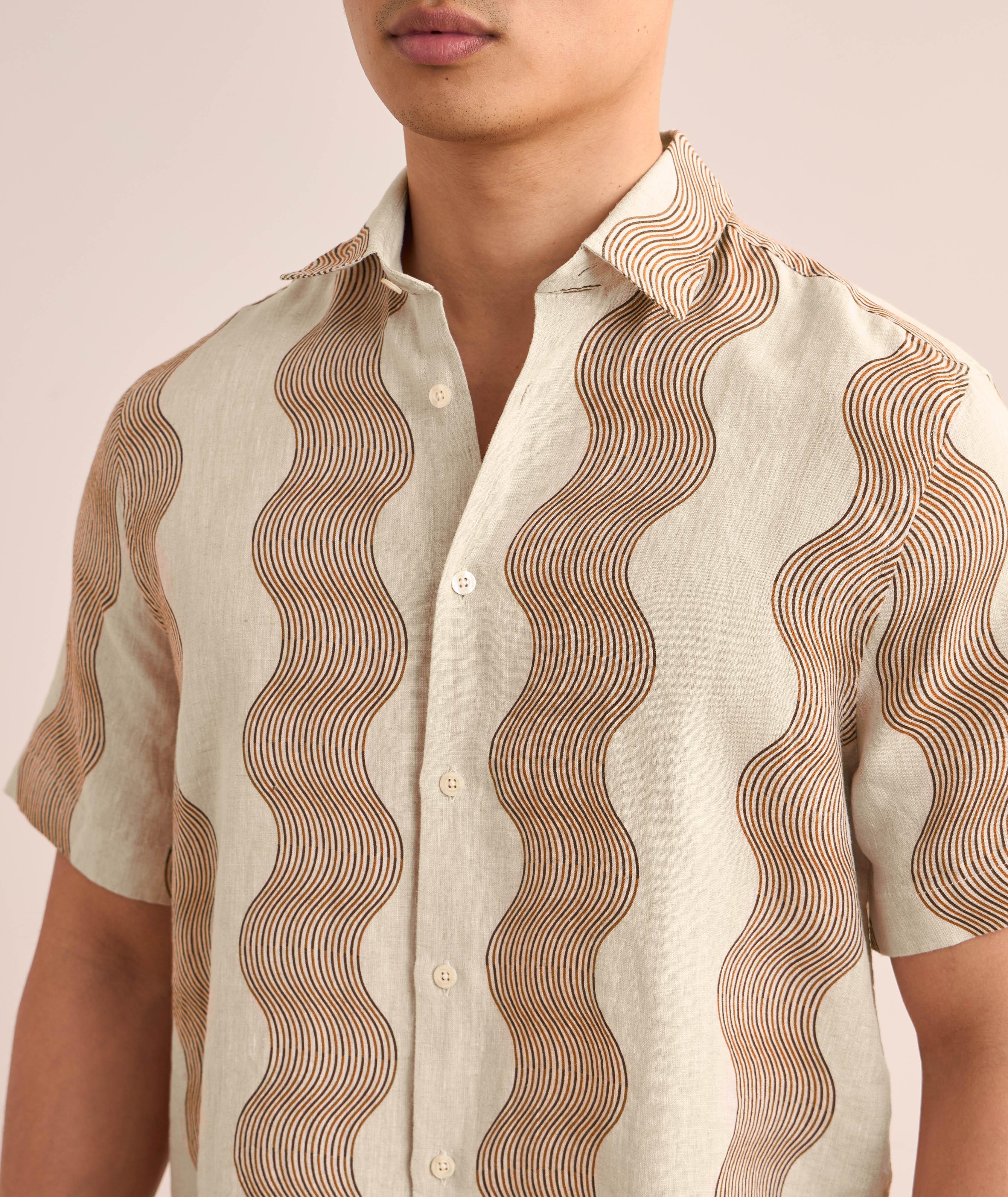 Castro Duo Cabana Stripe Linen Shirt  image 3