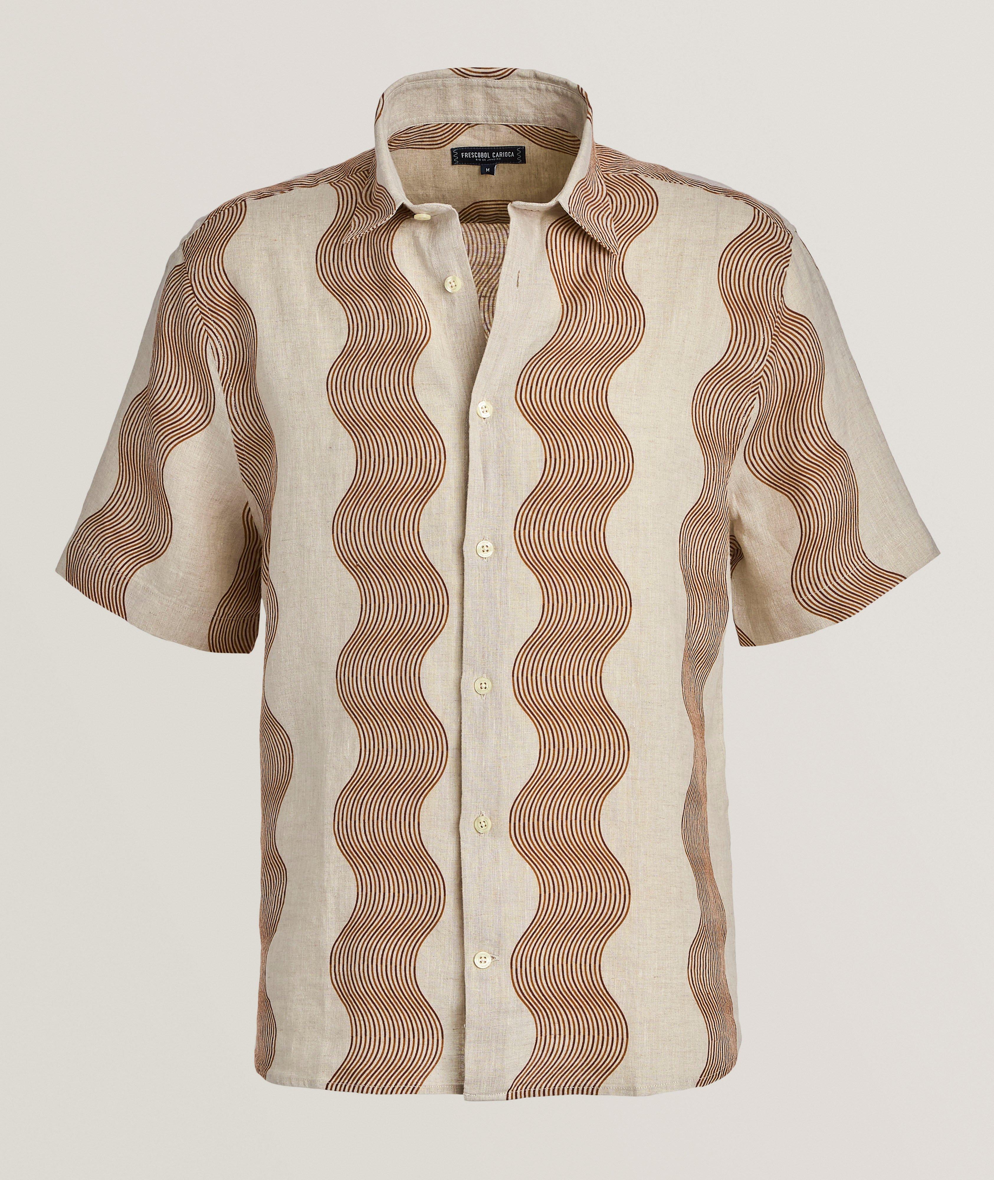 Castro Duo Cabana Stripe Linen Shirt  image 0