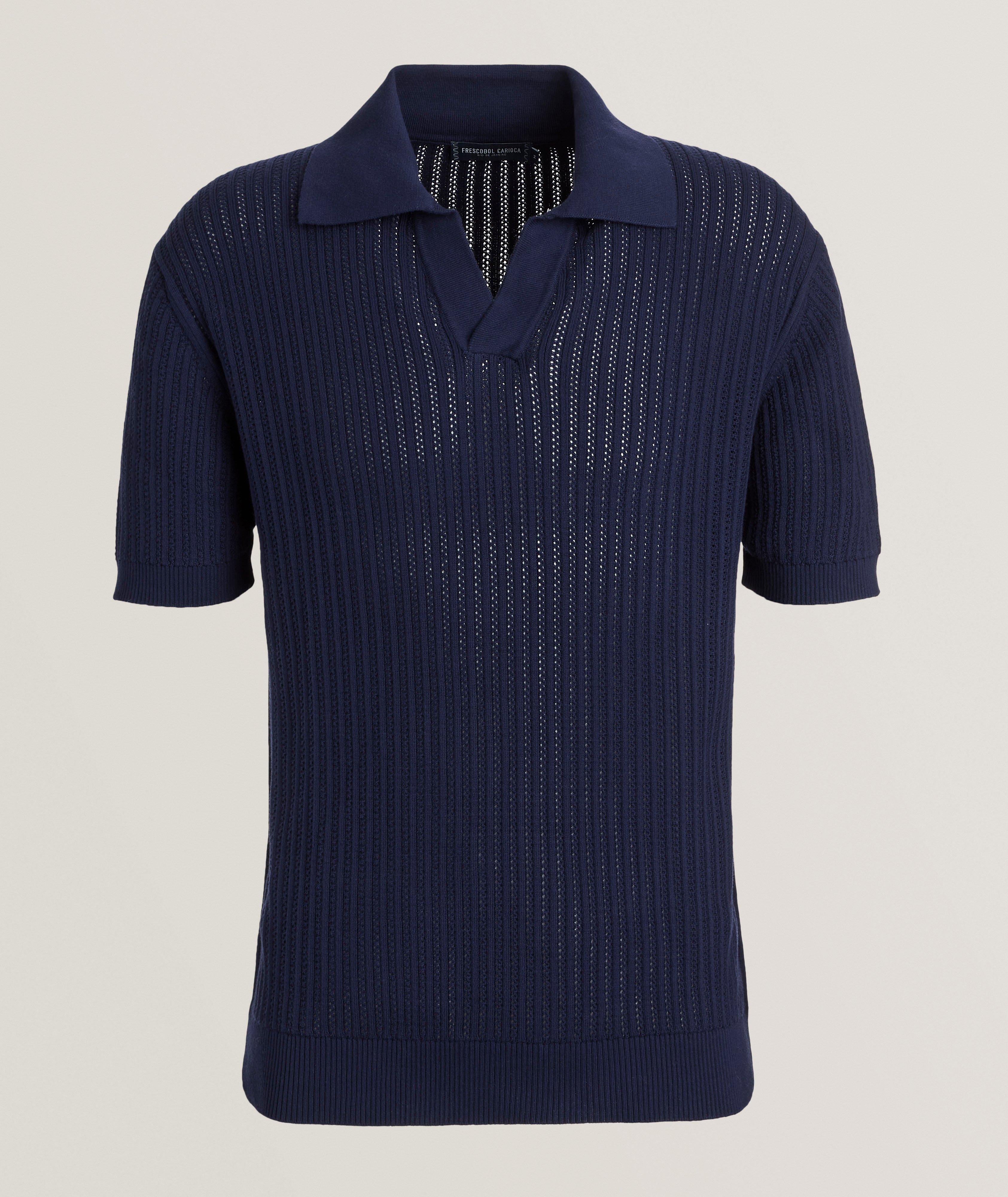 Frescobol Carioca Rino RC Chain Stitch Knitted Polo 