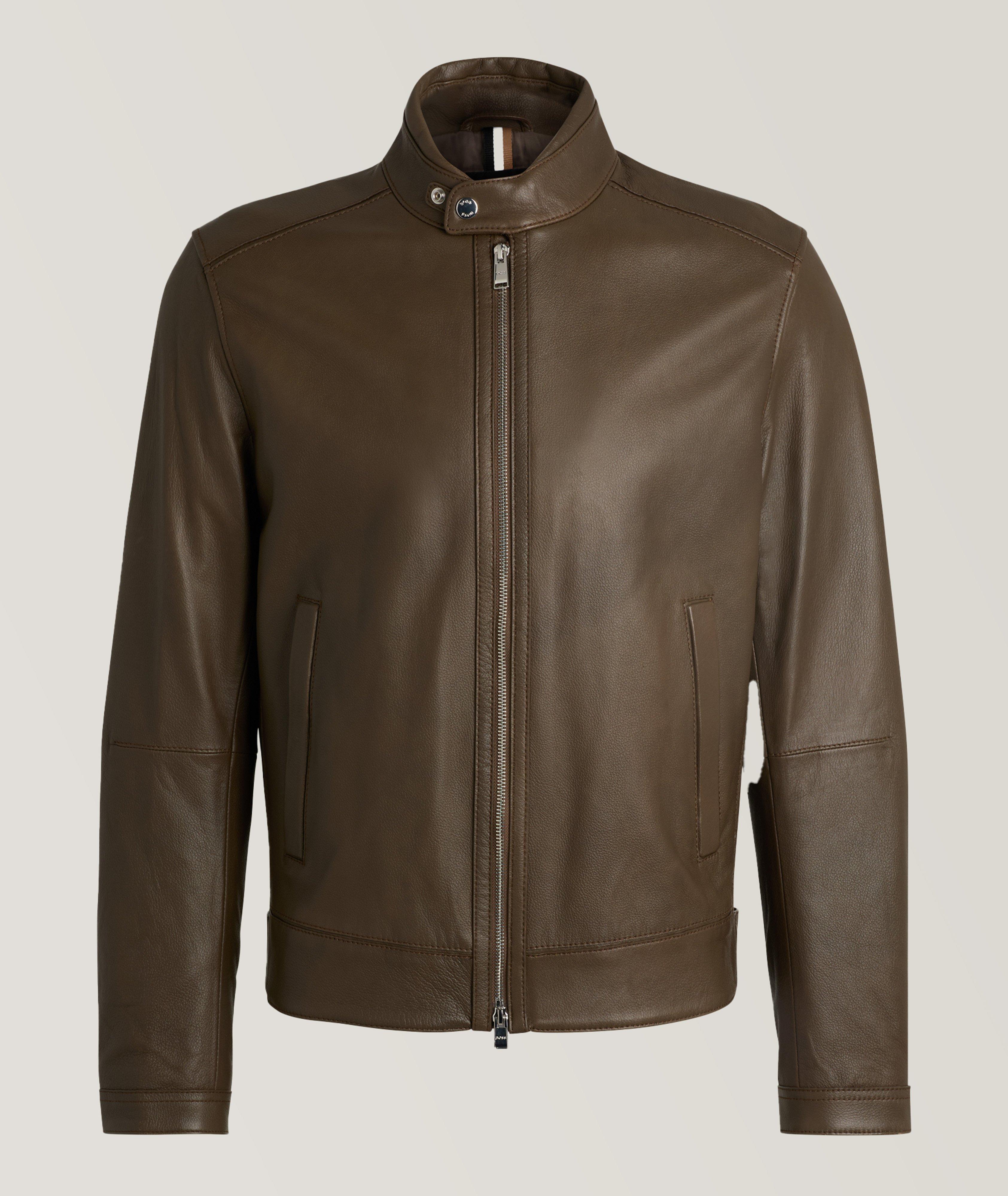 BOSS Mansell Lamb Leather Jacket