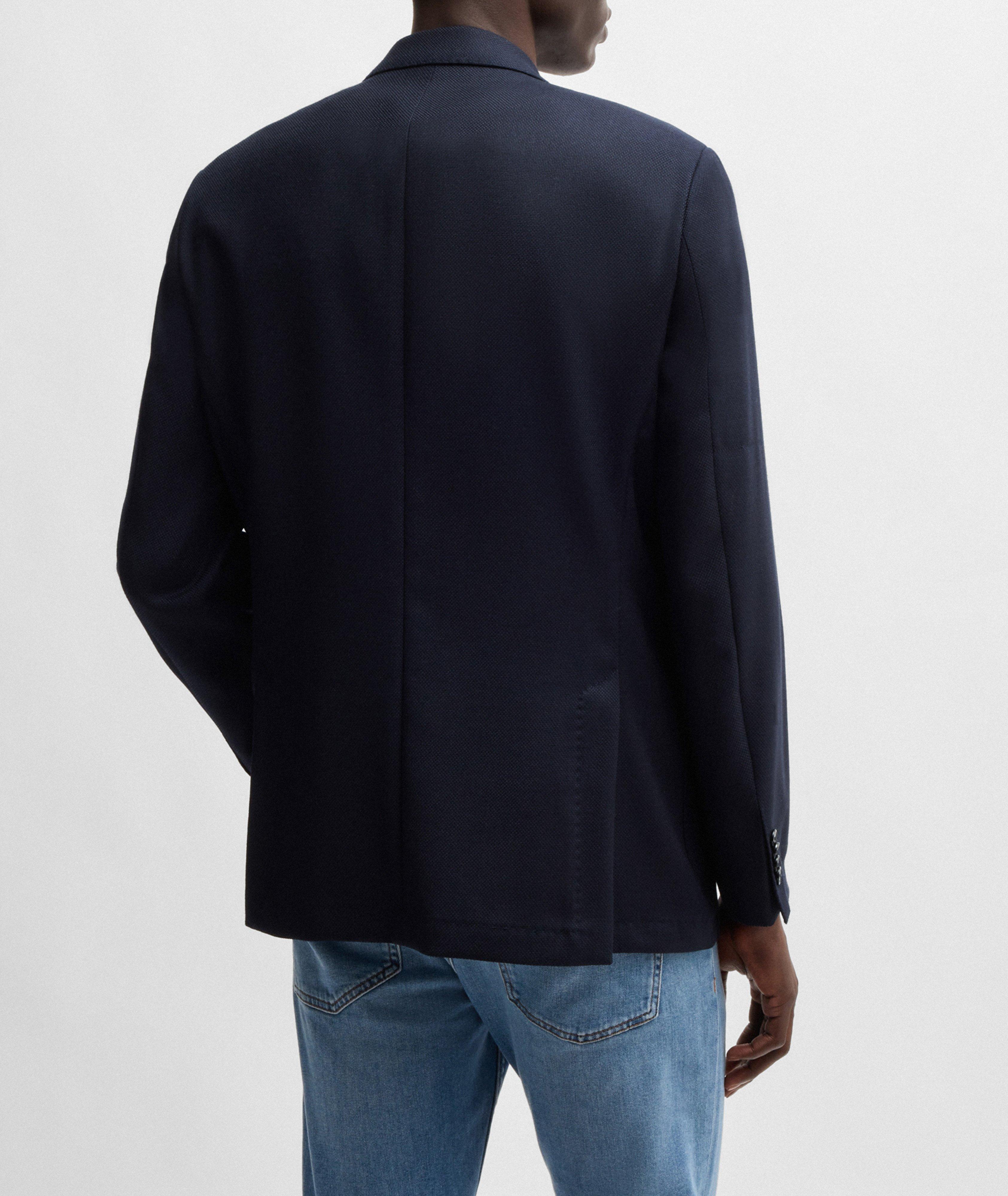 Micro-Patterned Stretch-Wool Sport Jacket  image 2