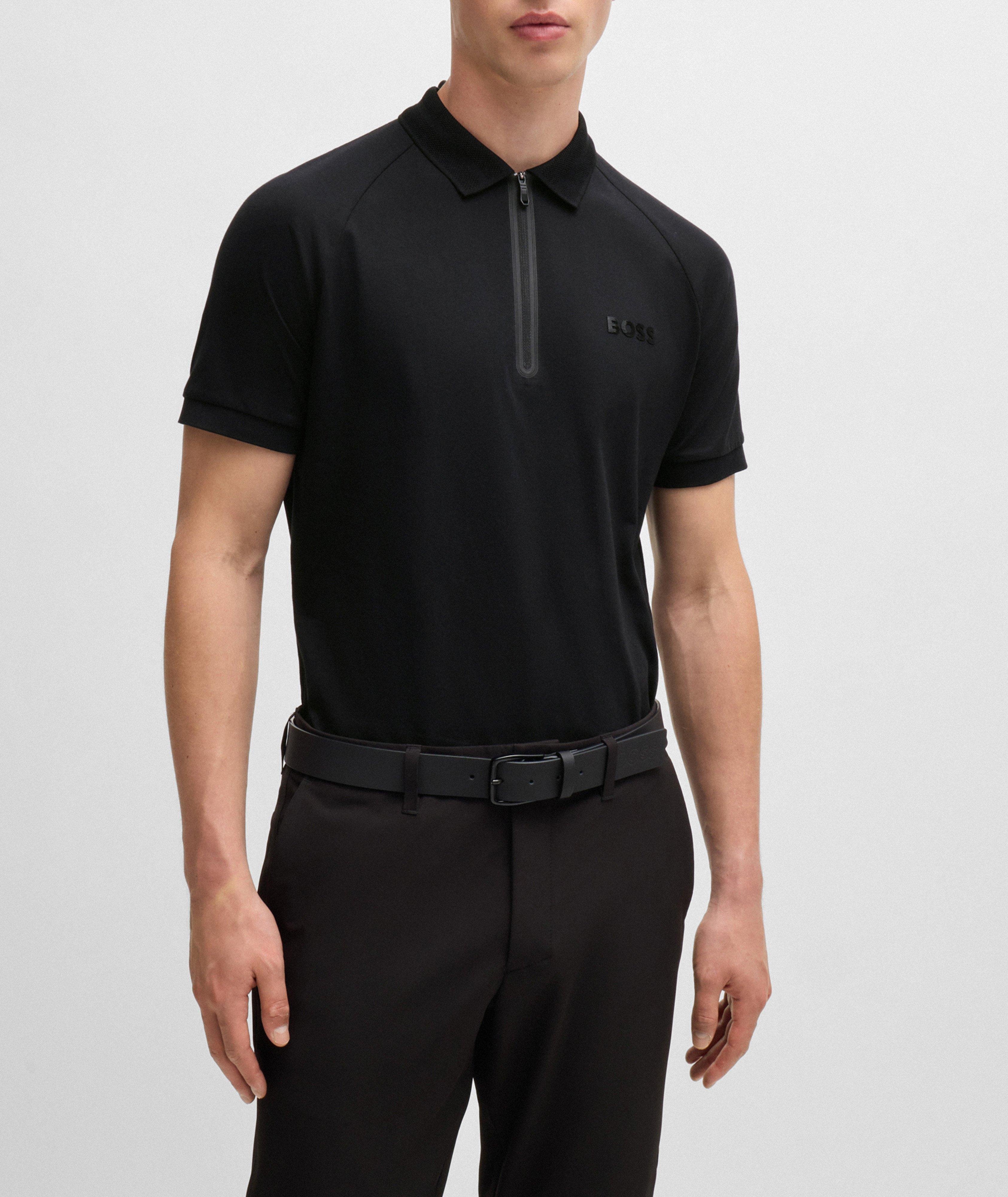 Phillix Mirror Cotton Quarter-Zip Polo image 1