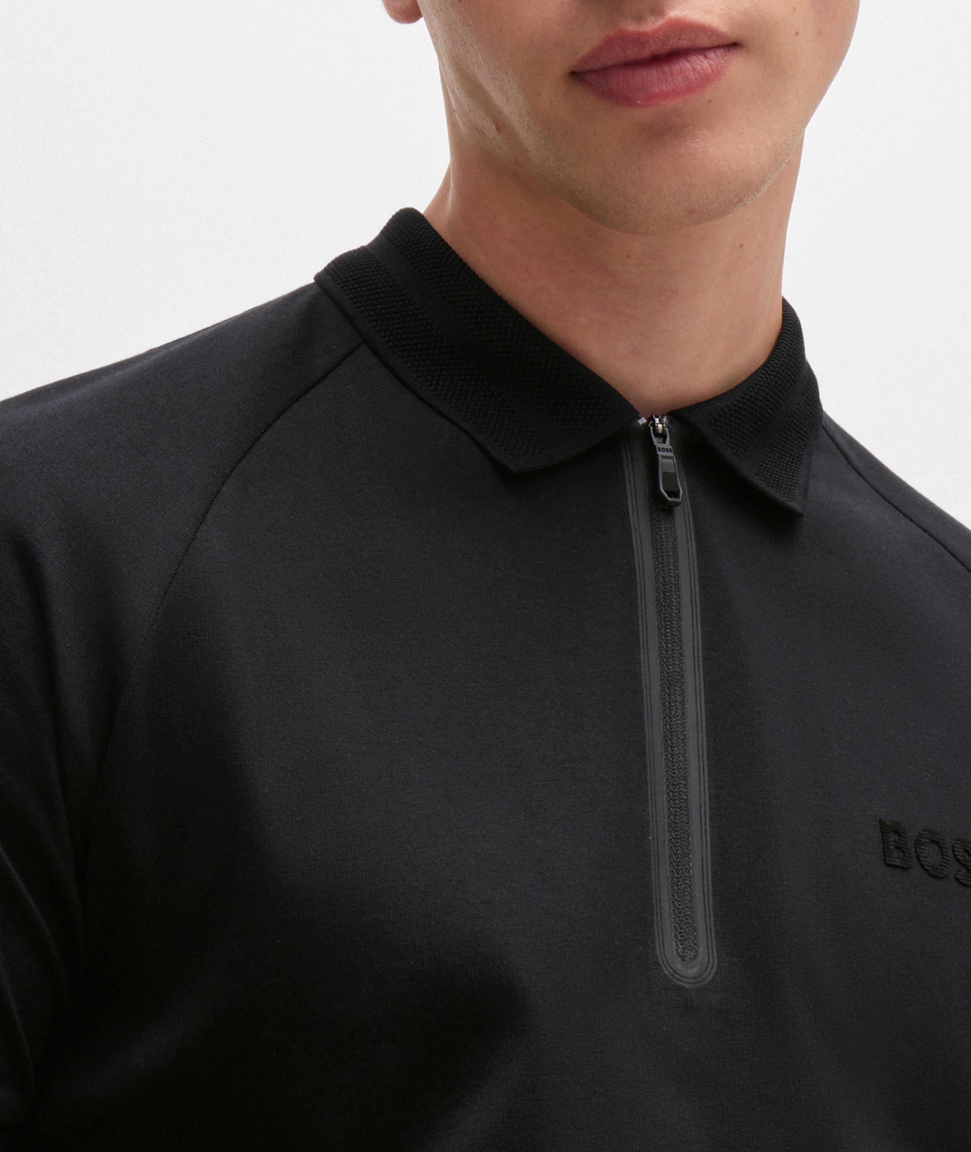 Phillix Mirror Cotton Quarter-Zip Polo image 3