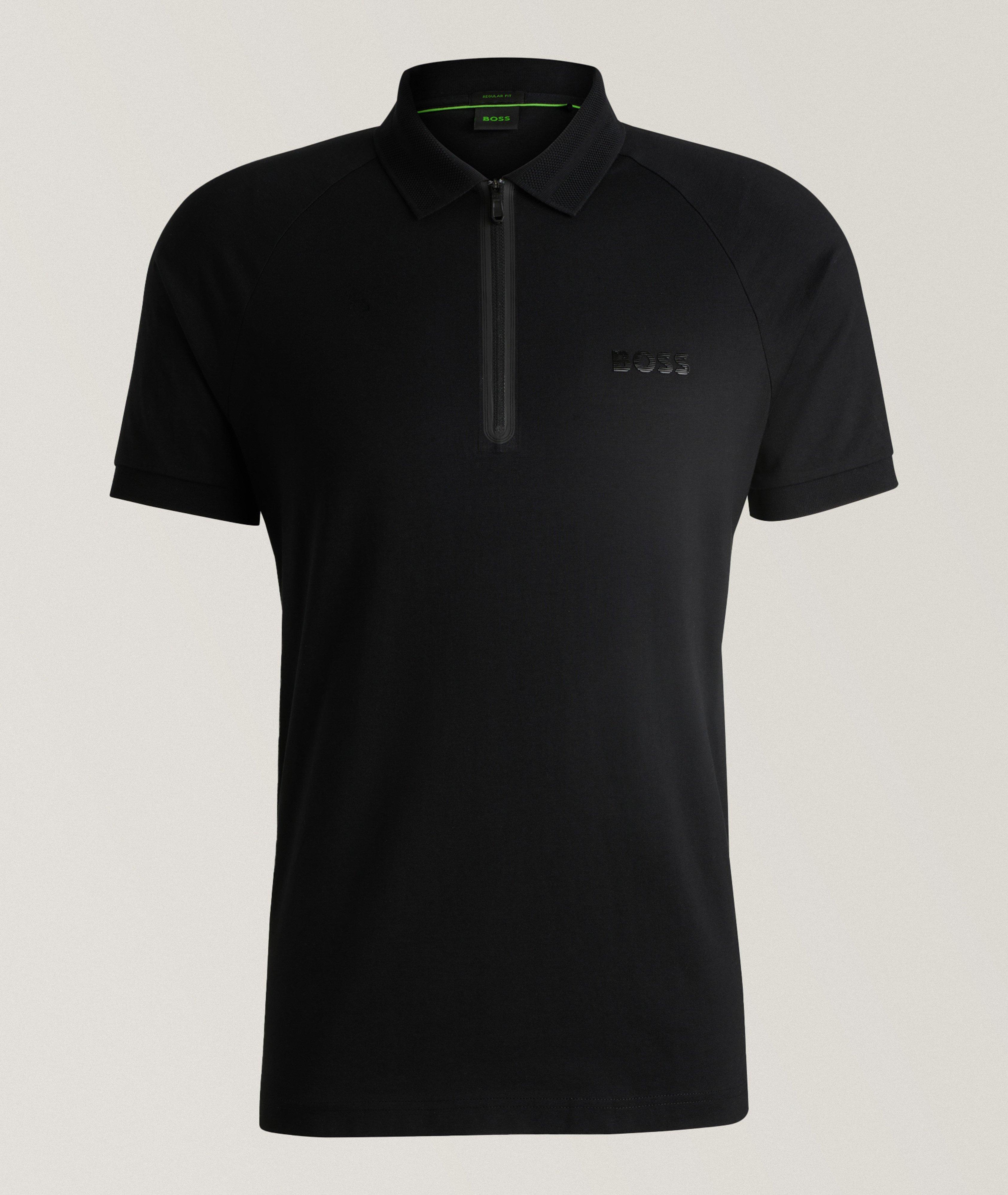 Phillix Mirror Cotton Quarter-Zip Polo image 0