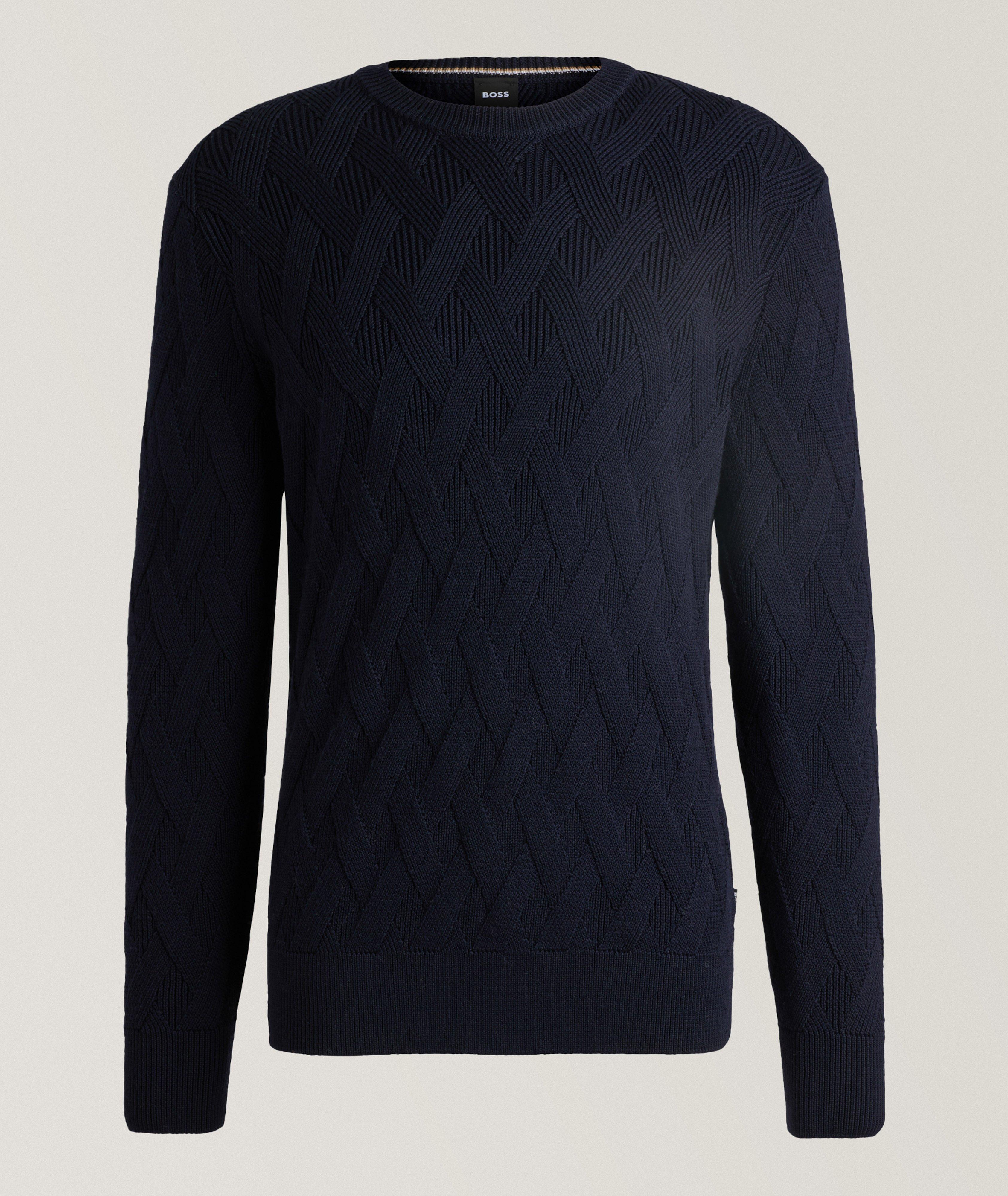 Jacquard Virgin Wool Sweater image 0