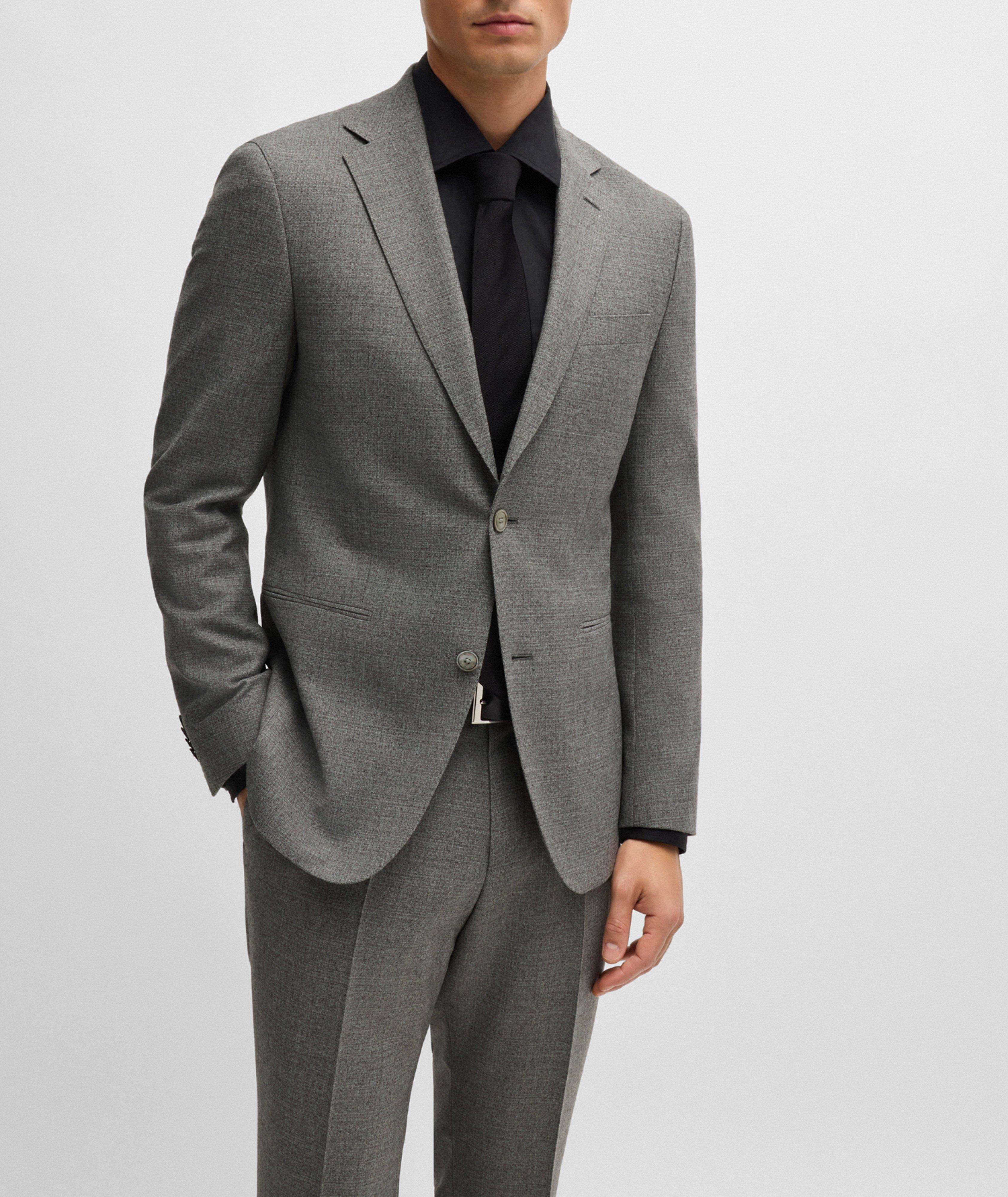 Micro Patterned Stretch-Wool Suit image 4