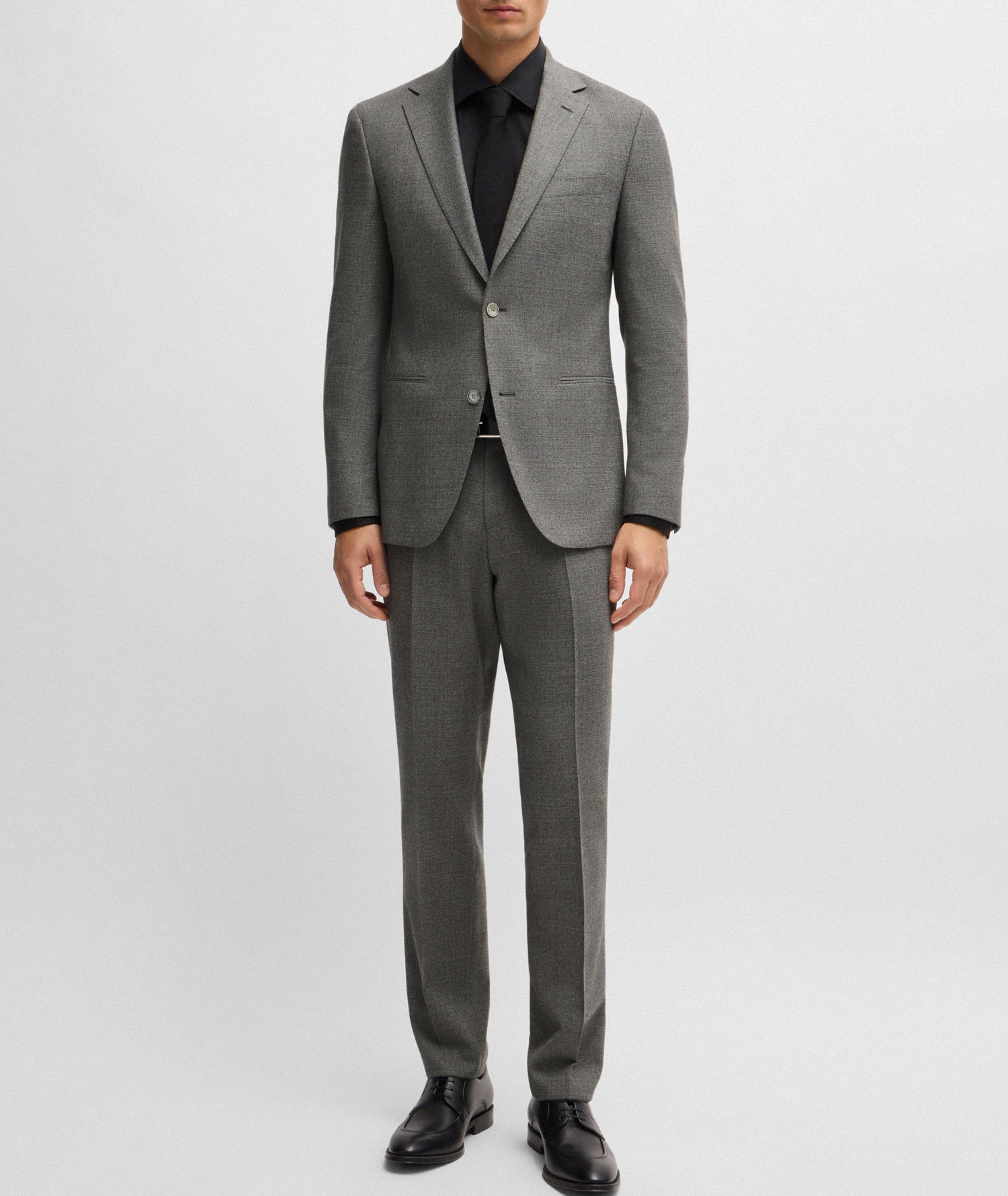 Micro Patterned Stretch-Wool Suit image 8