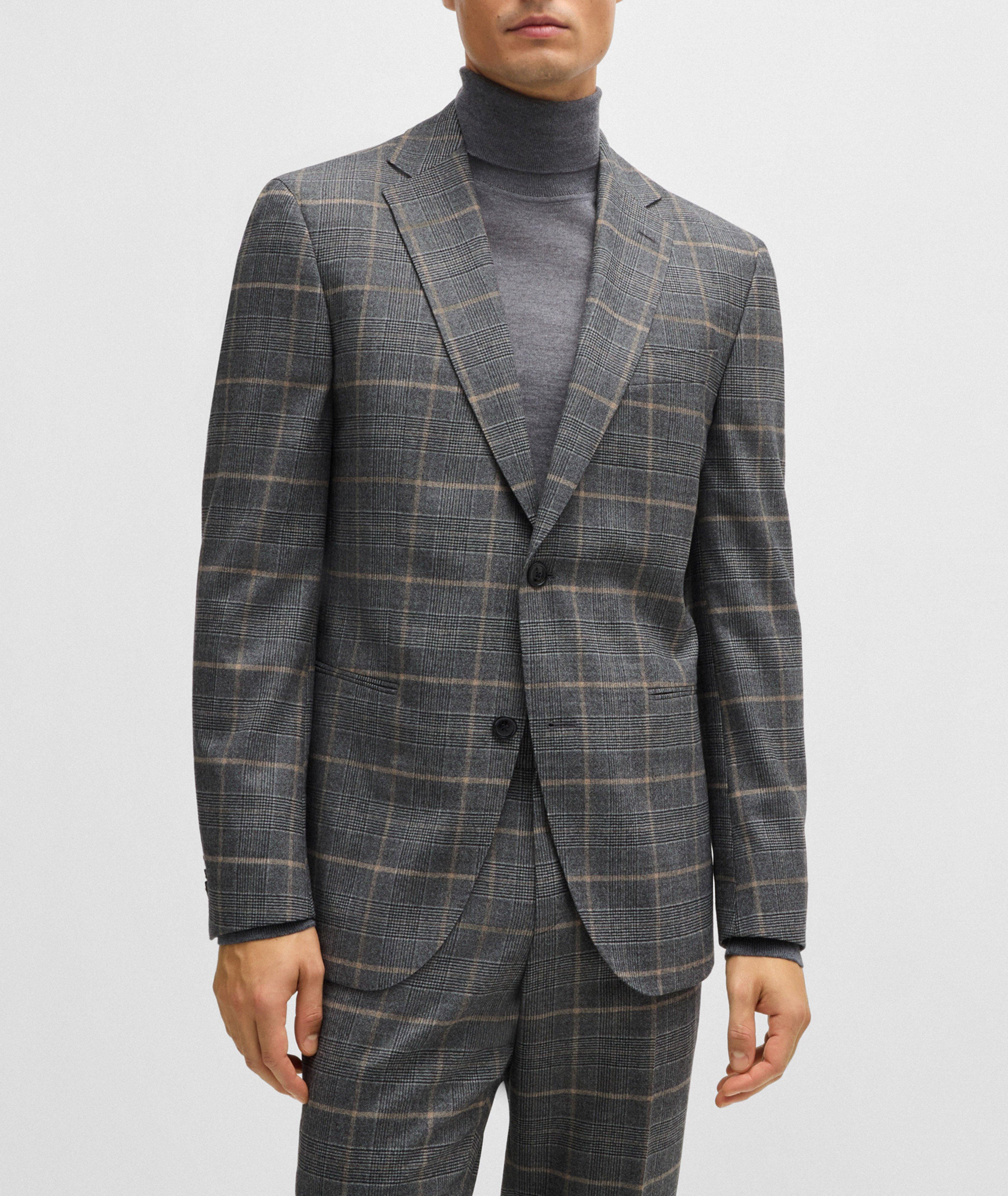 Check Stretch-Virgin Wool Suit image 1