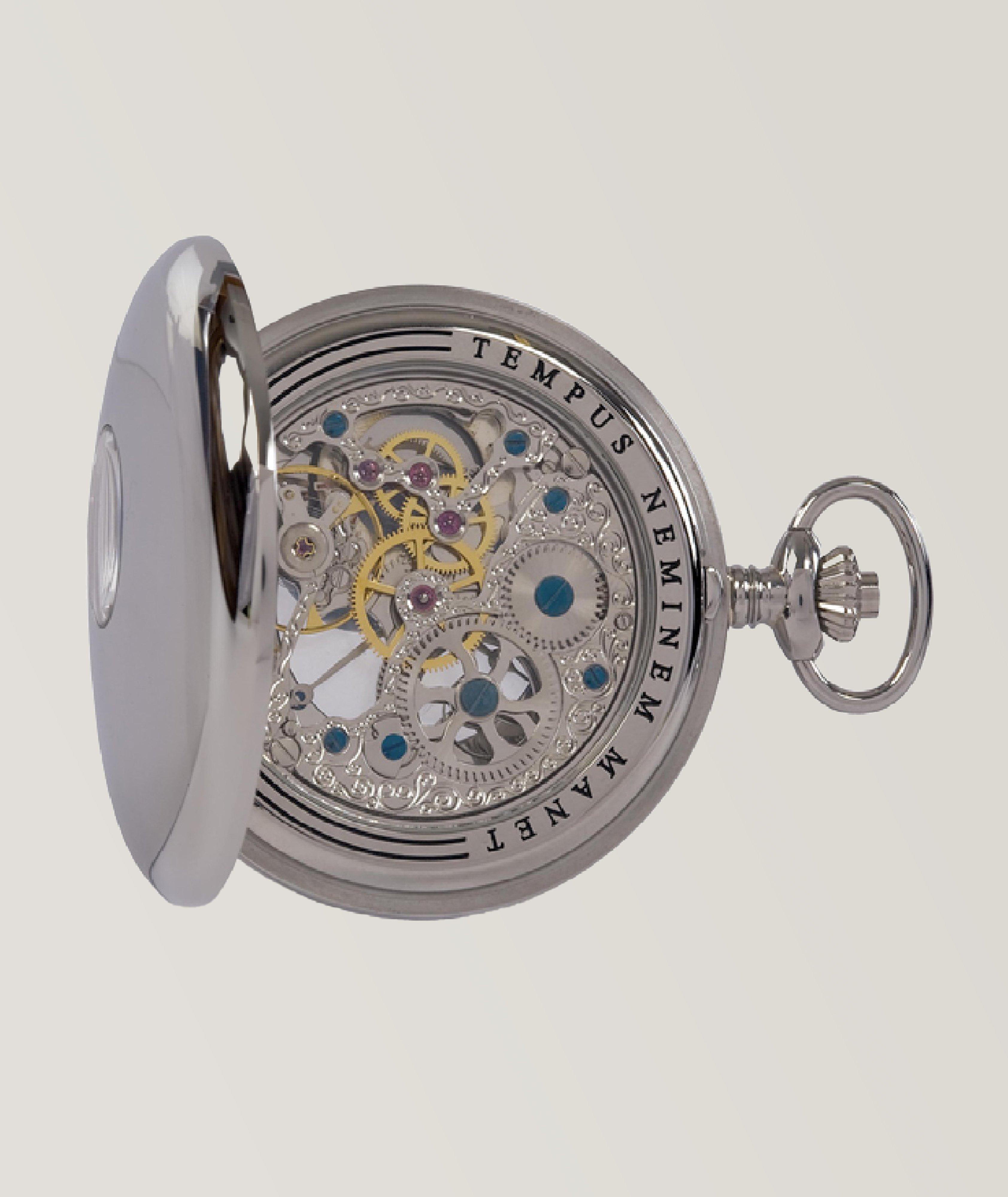 Mechanical Half Hunter Pocket Watch image 4