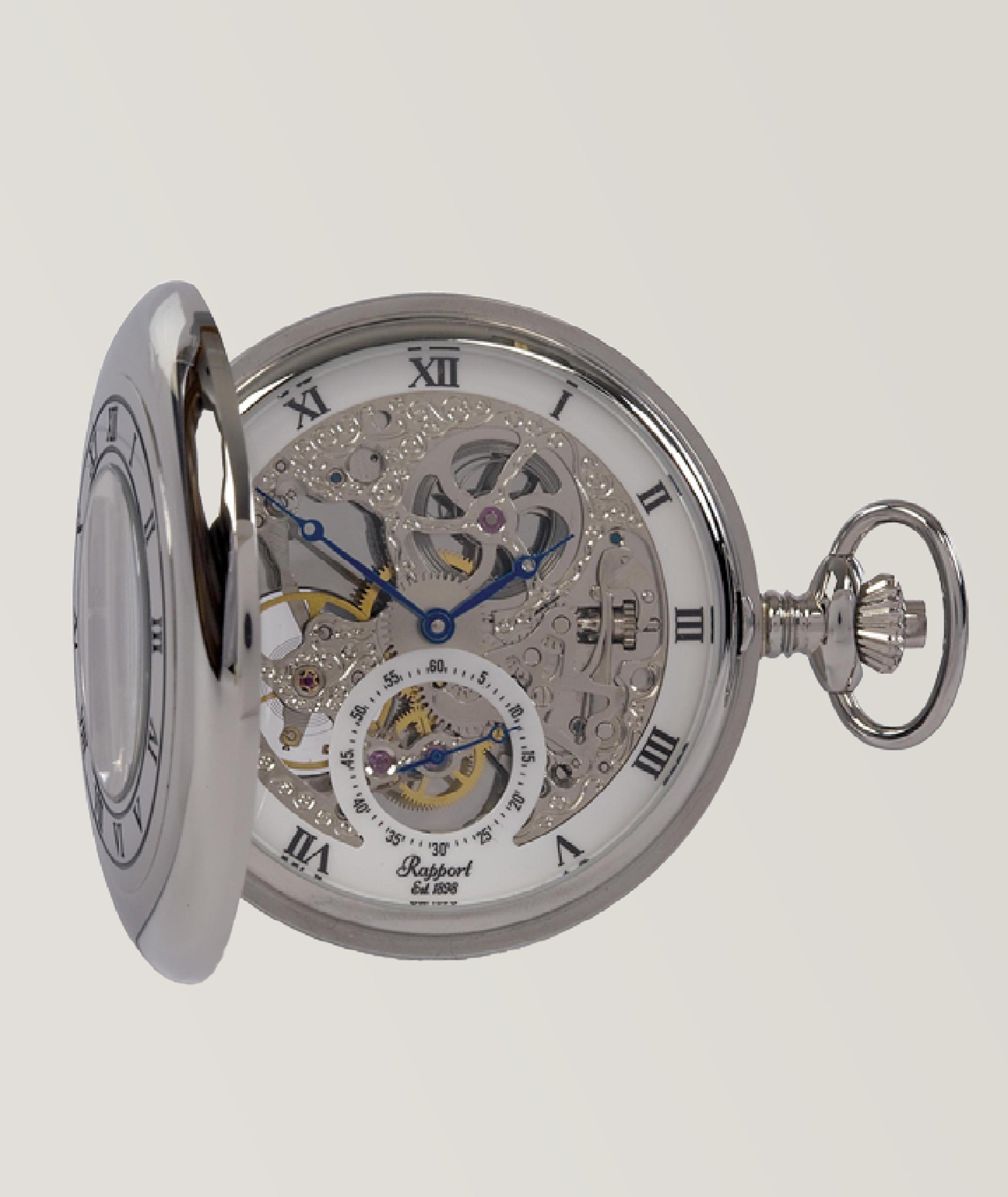 Mechanical Half Hunter Pocket Watch image 5