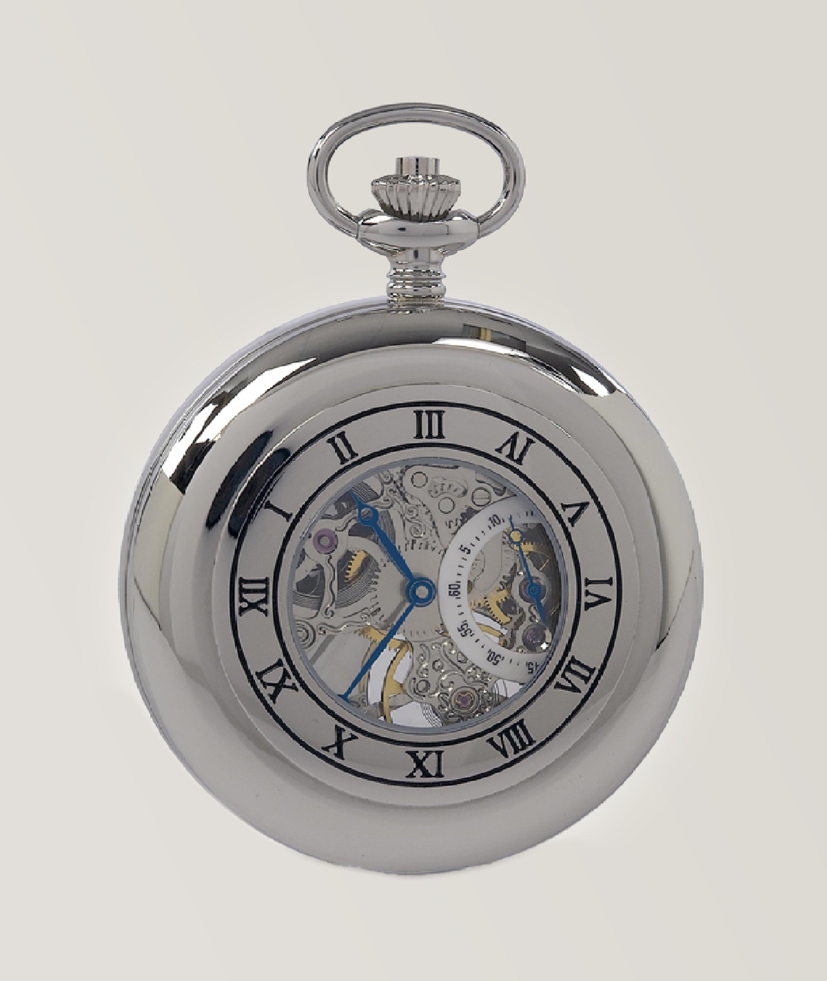 Mechanical Half Hunter Pocket Watch image 0