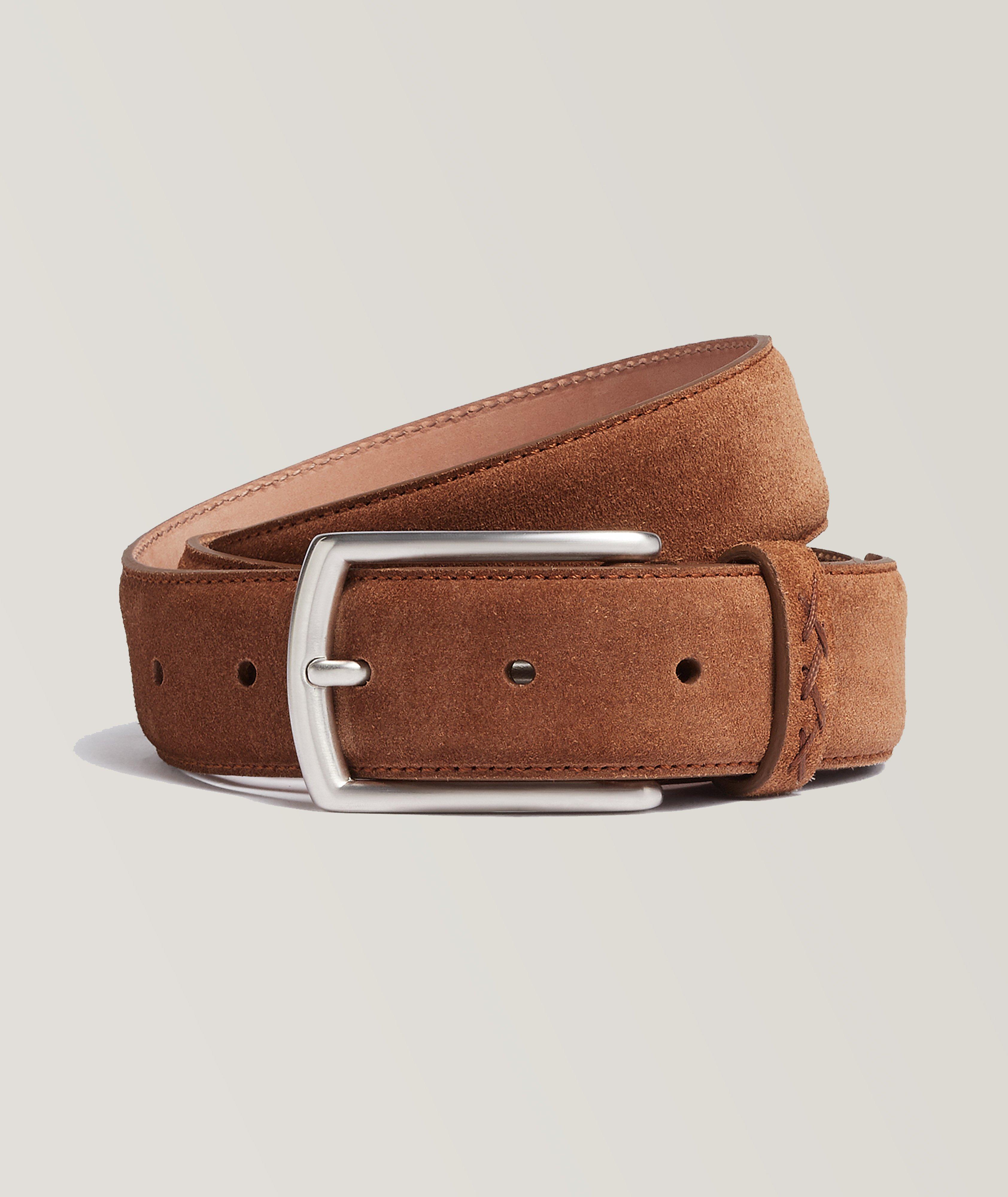 Triple Stitch Suede Belt image 0