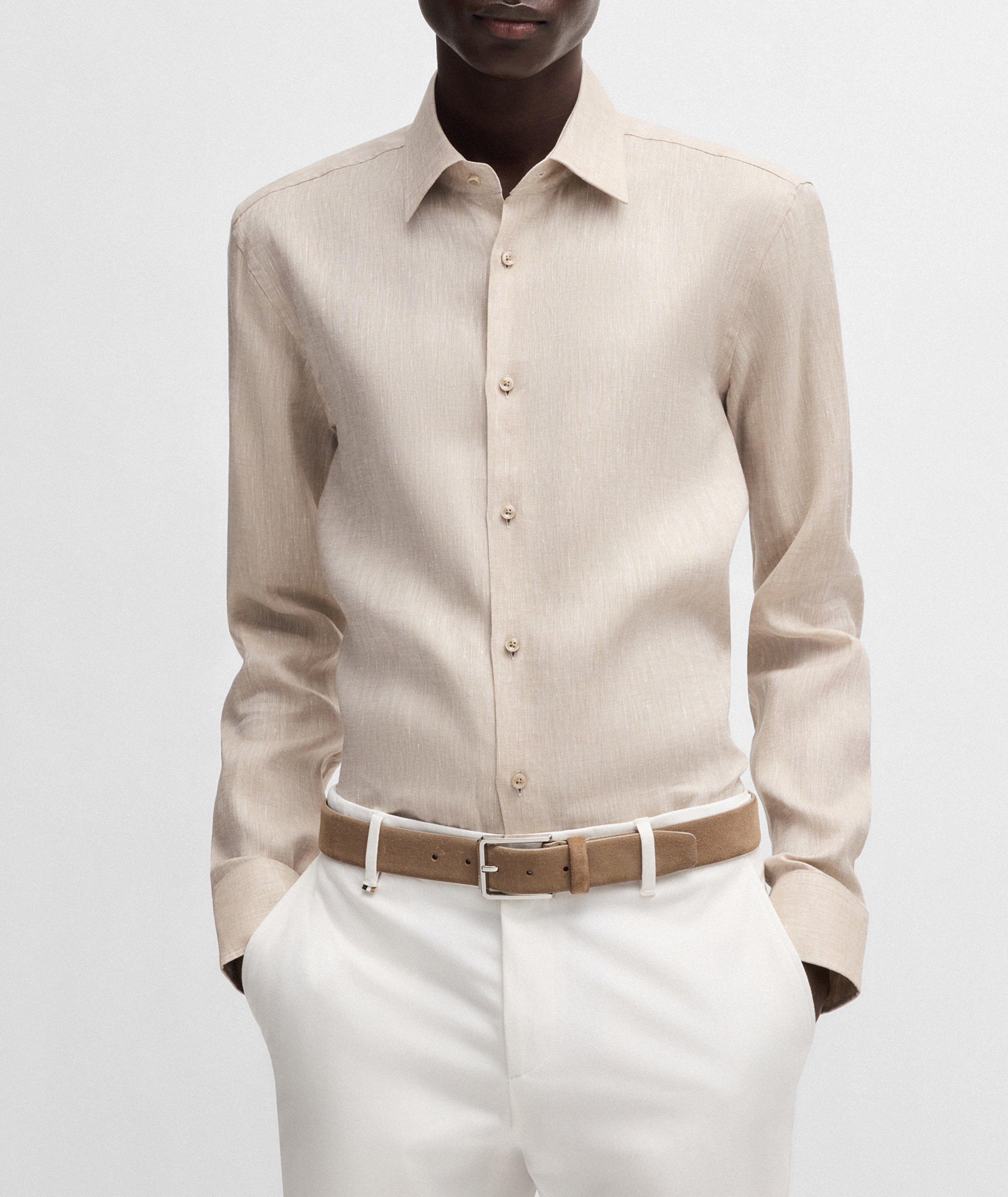 Hank Slim-Fit Linen Shirt  image 1