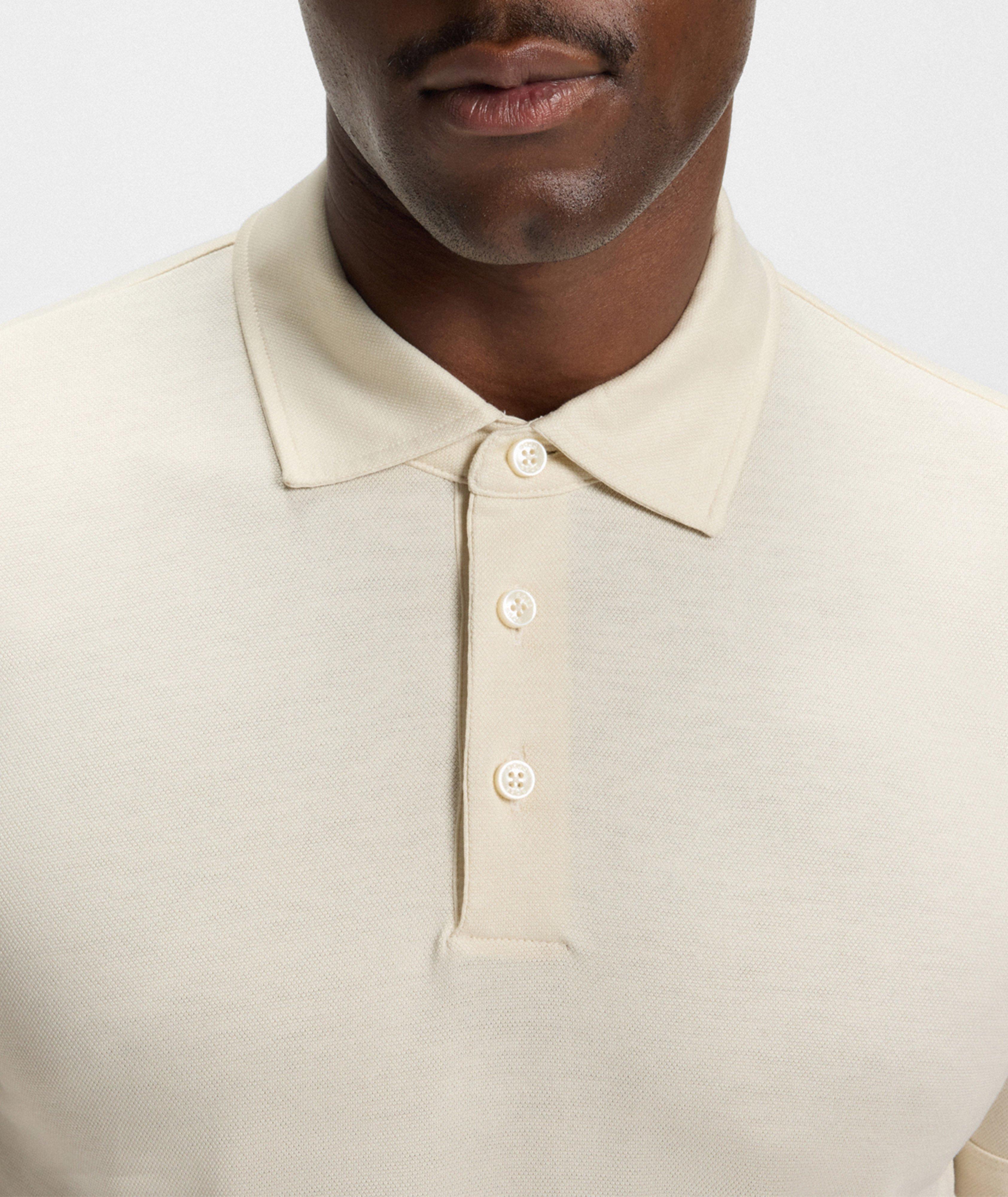 Lyocell-Cotton Piqué Polo image 3