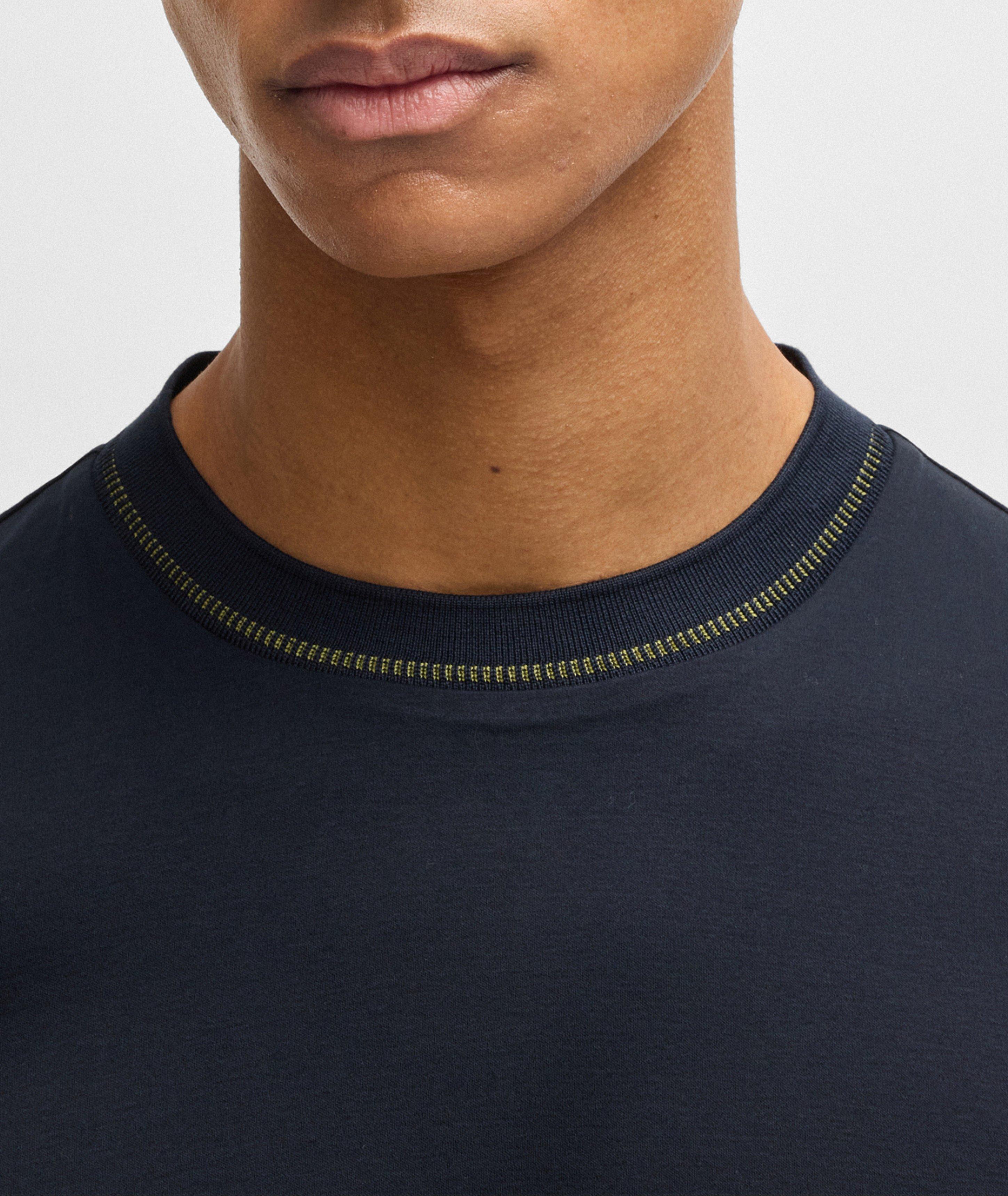 Tessler Slim-Fit Stripe Collar T-Shirt  image 3