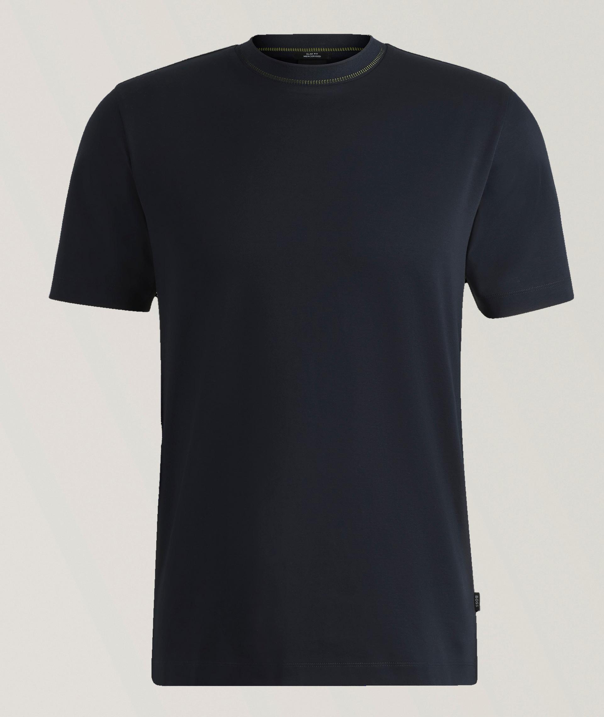 Tessler Slim-Fit Stripe Collar T-Shirt  image 0