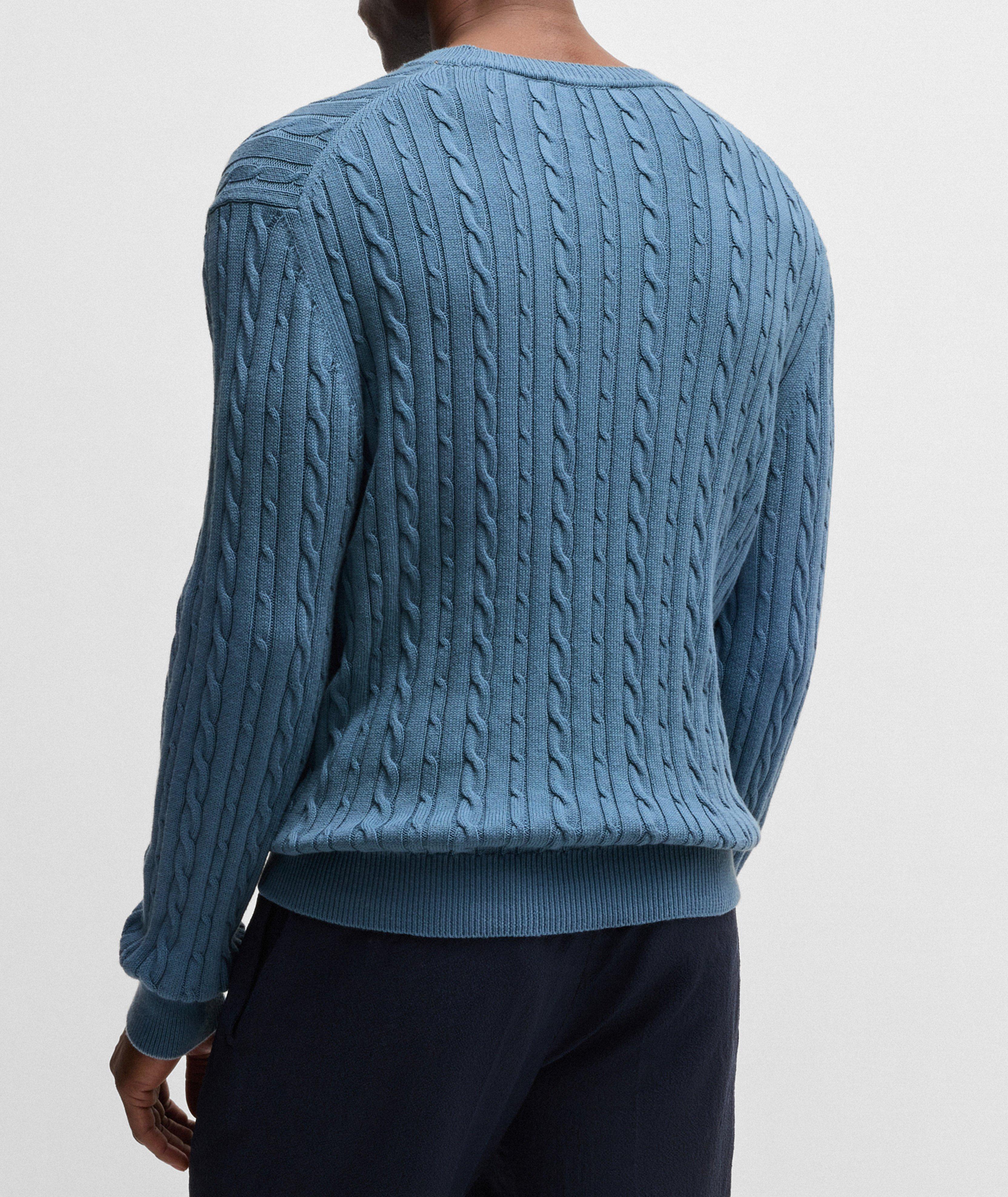 Julio Cable-Knit Crewneck Sweater image 2