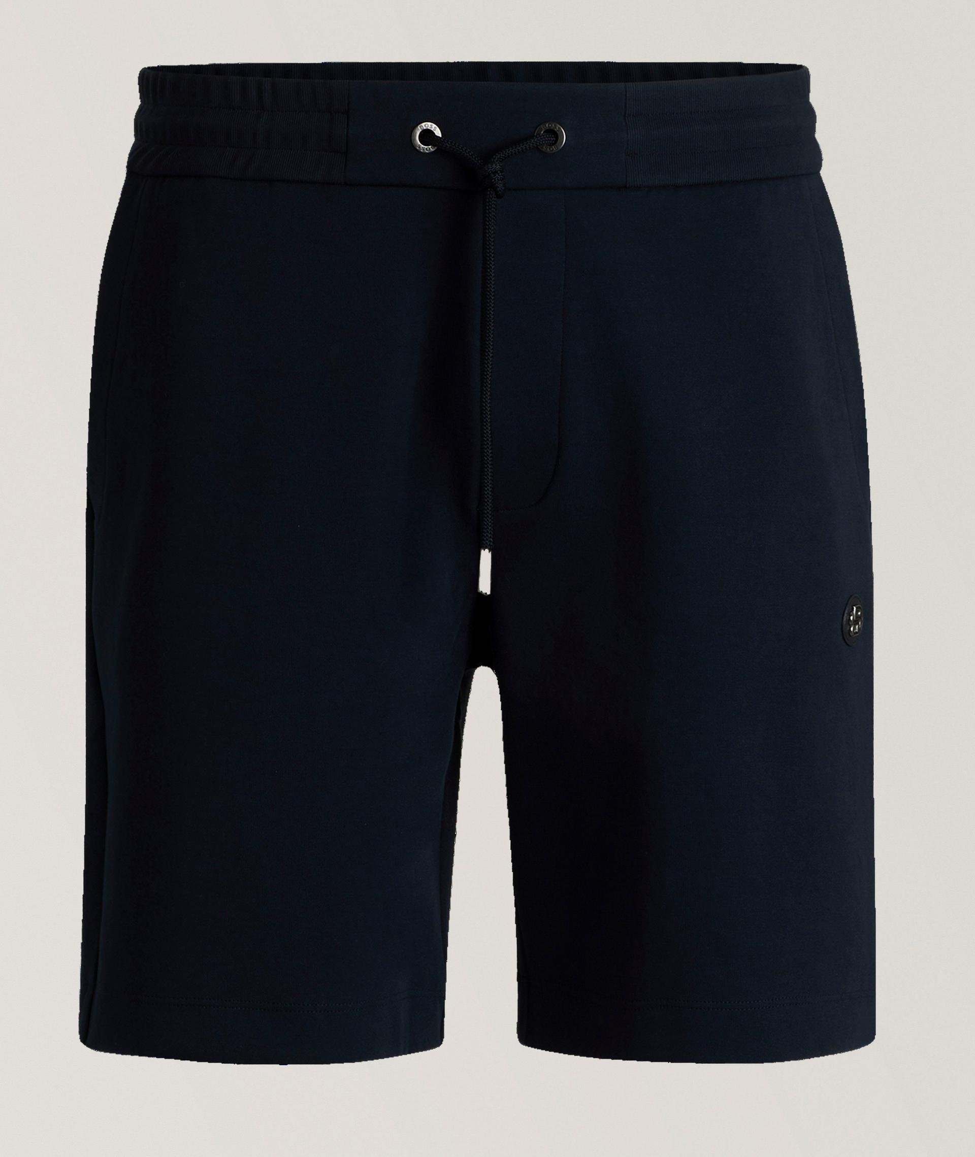 Metallic Monogram Cotton-Blend Shorts  image 0