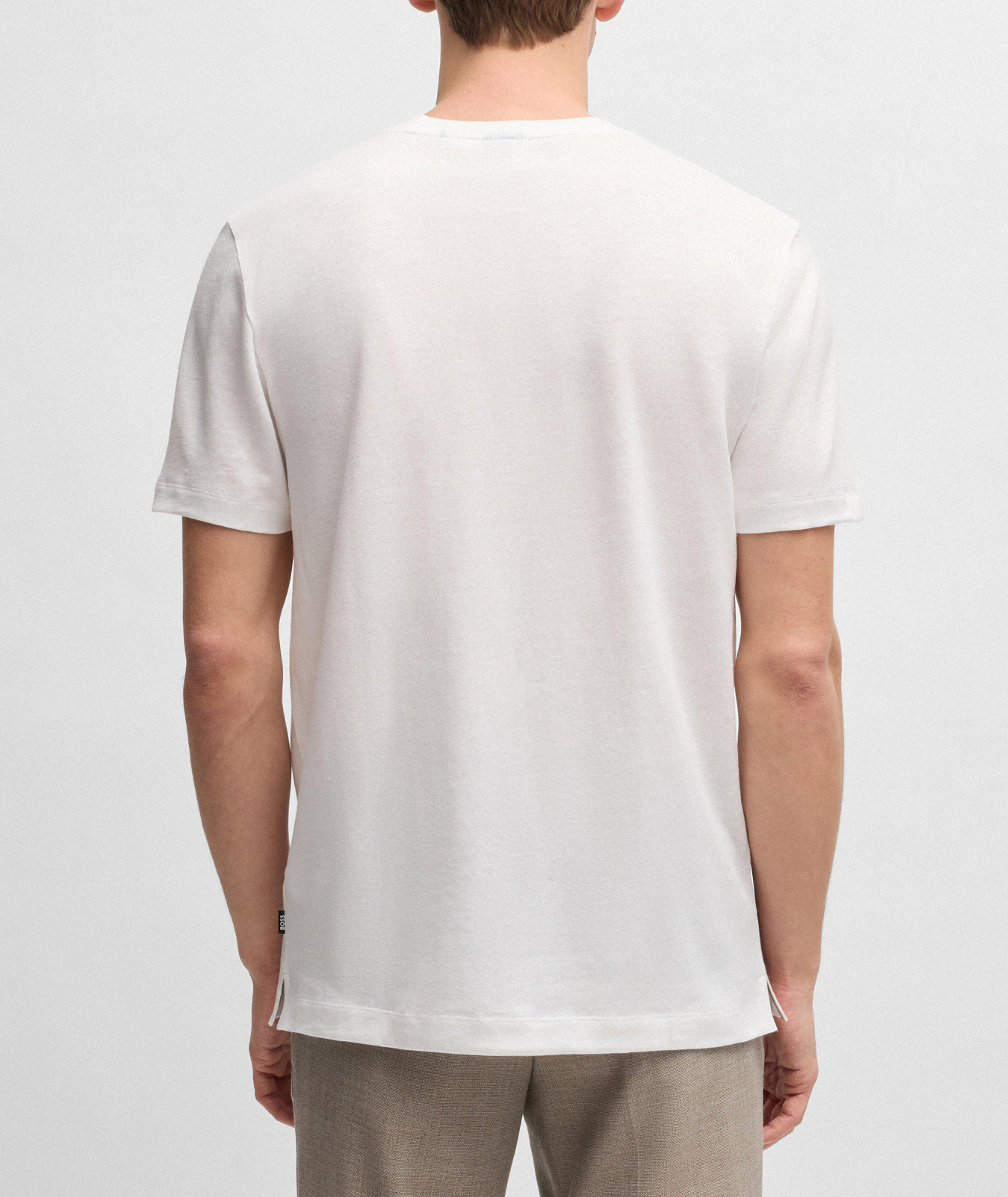 Thompson Cotton-Linen Crewneck T-Shirt image 2